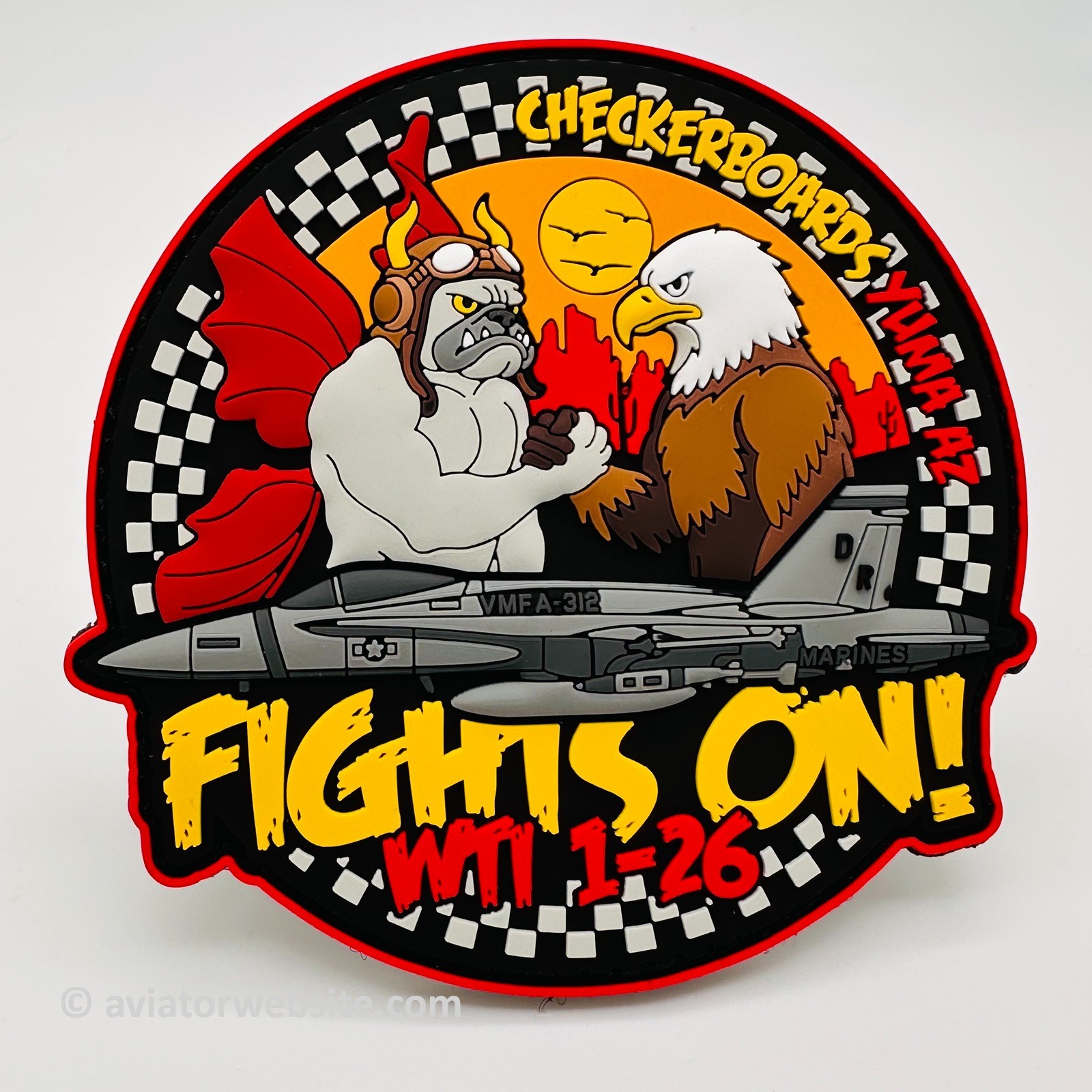 VMFA-312 "Checkerboards" WTI Course F/A-18 Hornet PVC Patch