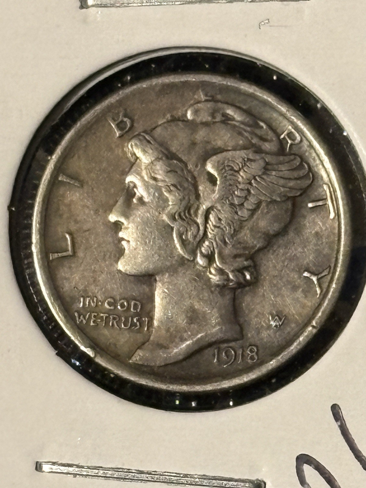 1918 Mercury Dime    Higher Grade