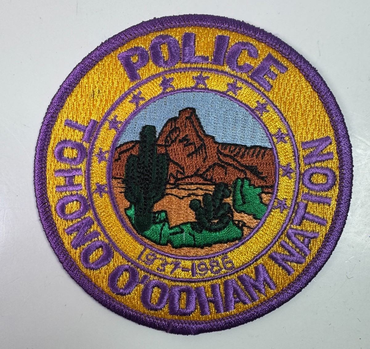 Tohono O'odham Nation Arizona Police Patch M8