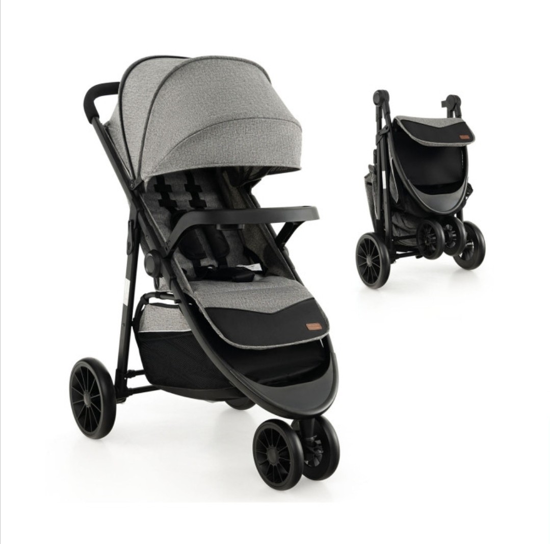 Baby Jogging Stroller With Adjustable Canopy