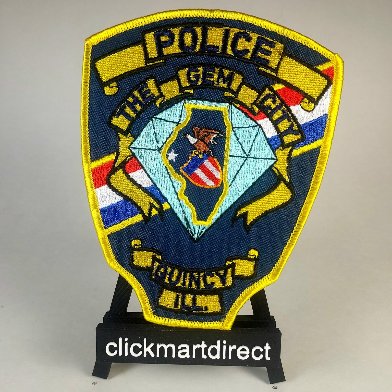 Quincy Illinois Police Shoulder Patch - New - collecting purposes ONLY!