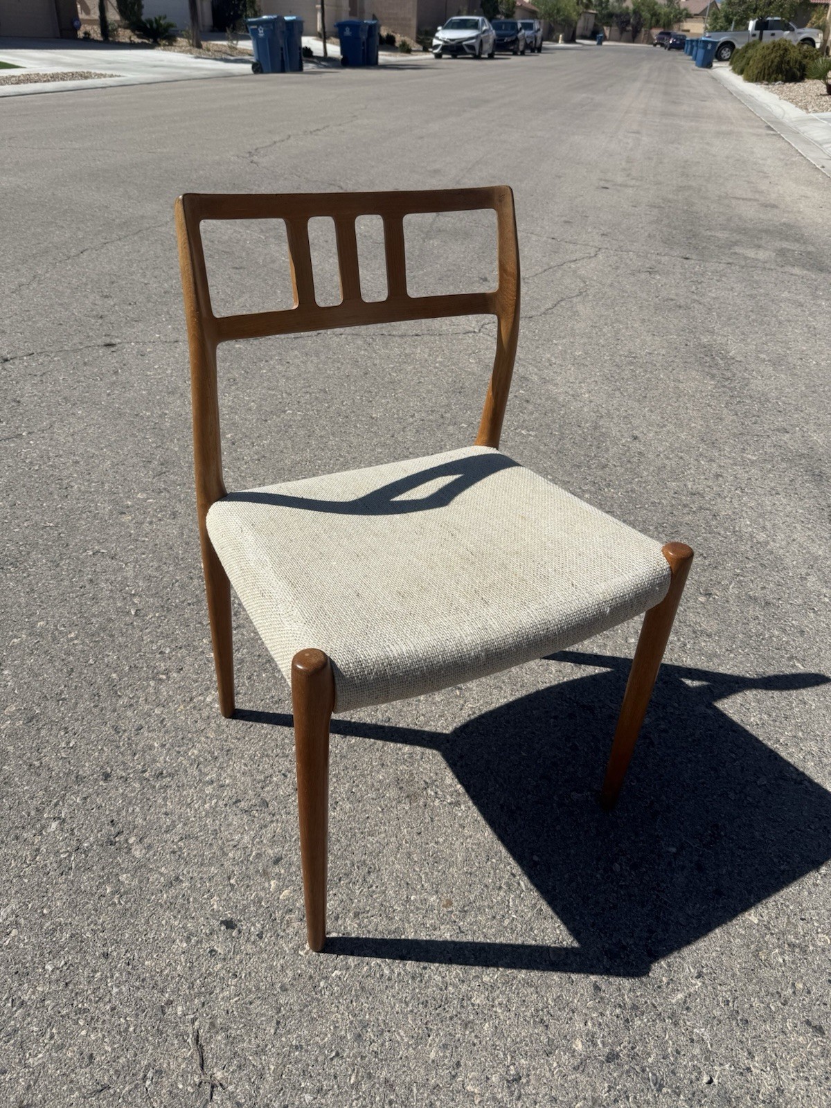 Vintage MCM J. L. Møller Model 79 Chair Teak Danish Made In Denmark