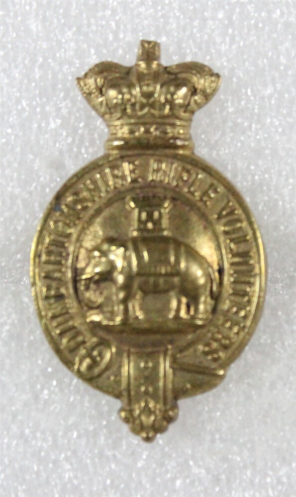 British Army Badge: Dumbartonshire Rifle Volunteers (c.1880's) - brass