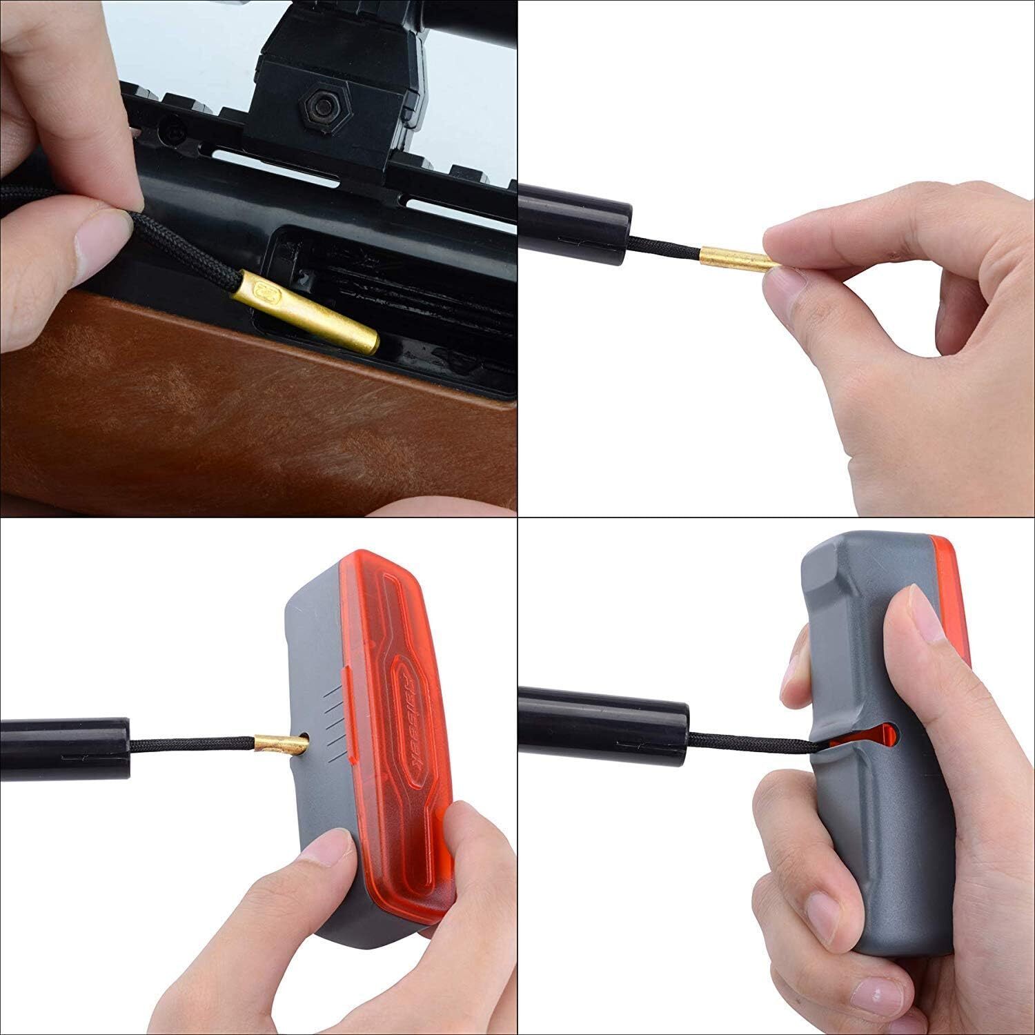Bore Cleaner Gun Cleaner Gun Cleaning Brush for 9mm .17 .357 .30 .40 .45 Cal