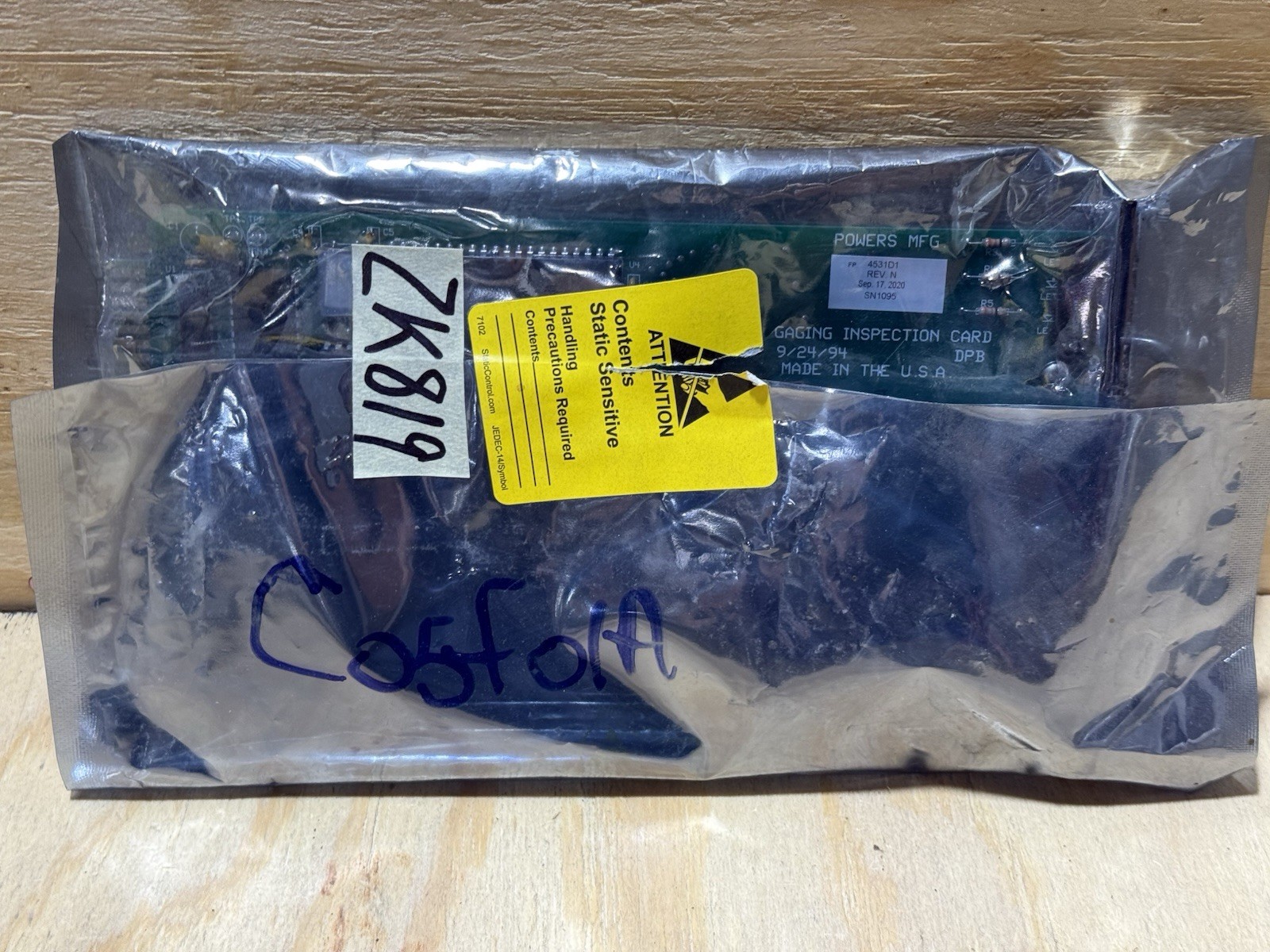 4531D1 Gaging Inspection Card Module New