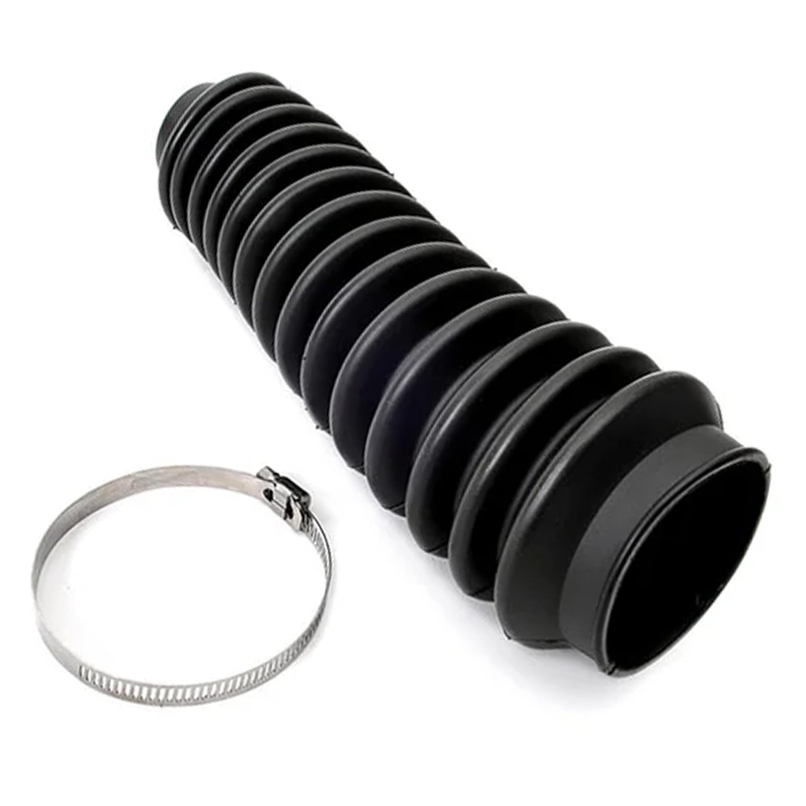 Rough Country Shock Boot - Black Protective Cover with Stainless Steel Clamp,...