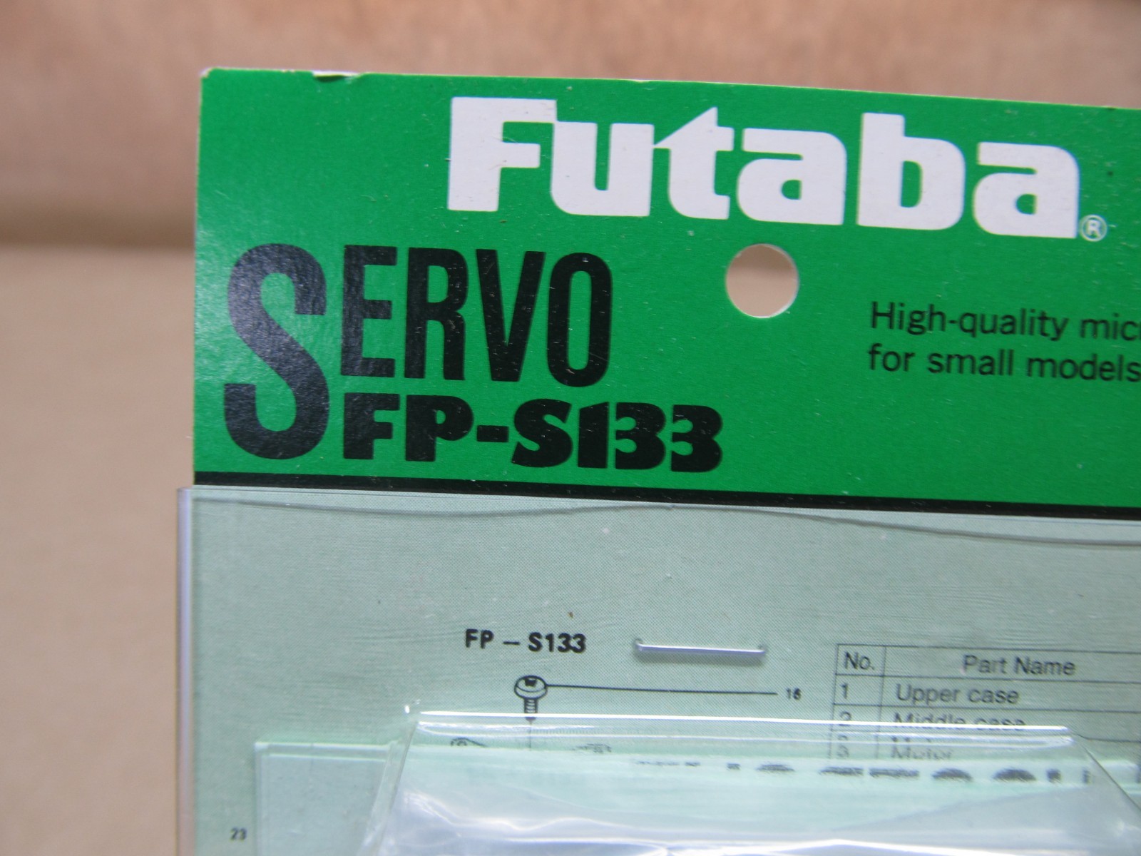 Three Futaba FP-S133 Micro Servos
