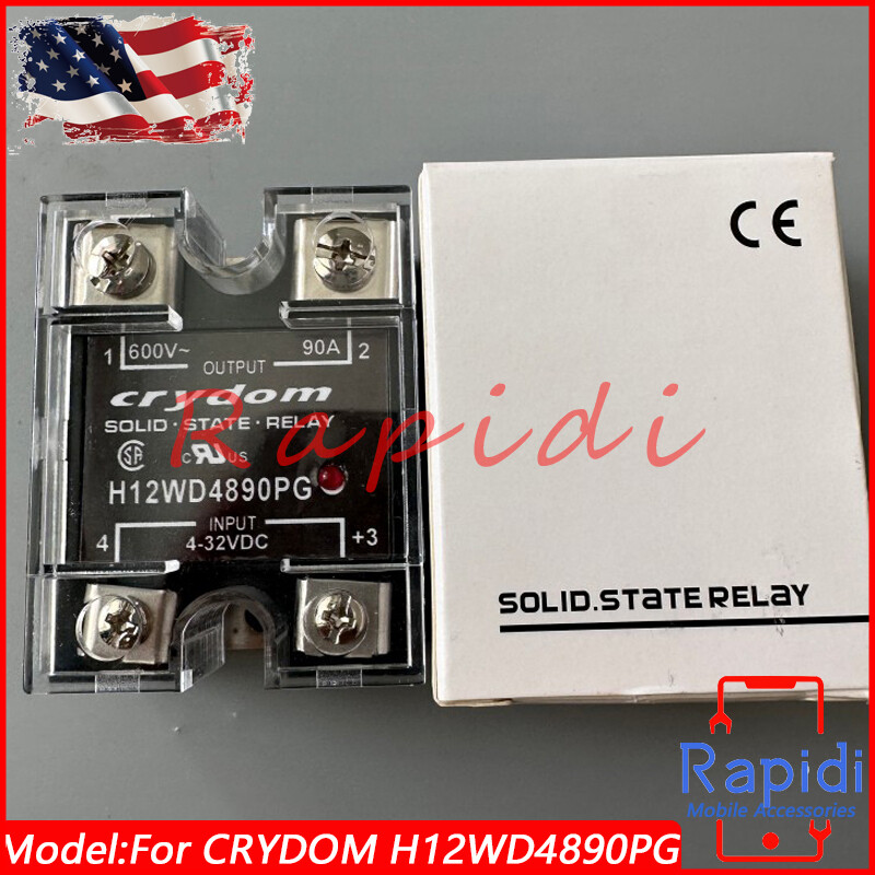 New For Crydom H12WD4890PG Module Solid State Relay 4-32VDC 90A Load 600VDC