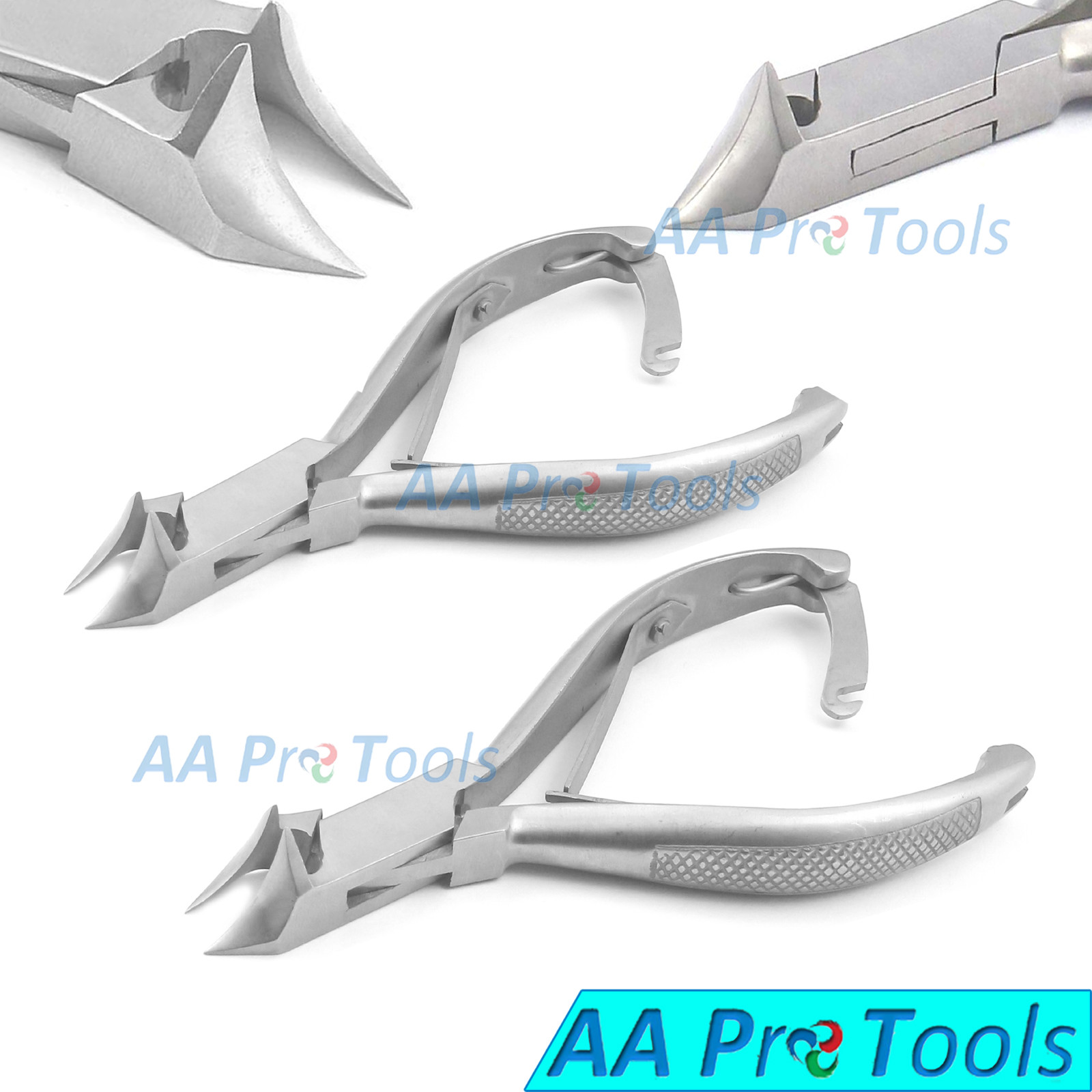 Moon Shape Toe Nail Cutter Podiatry Heavy Duty Thick Nails Clipper (2 Pcs)