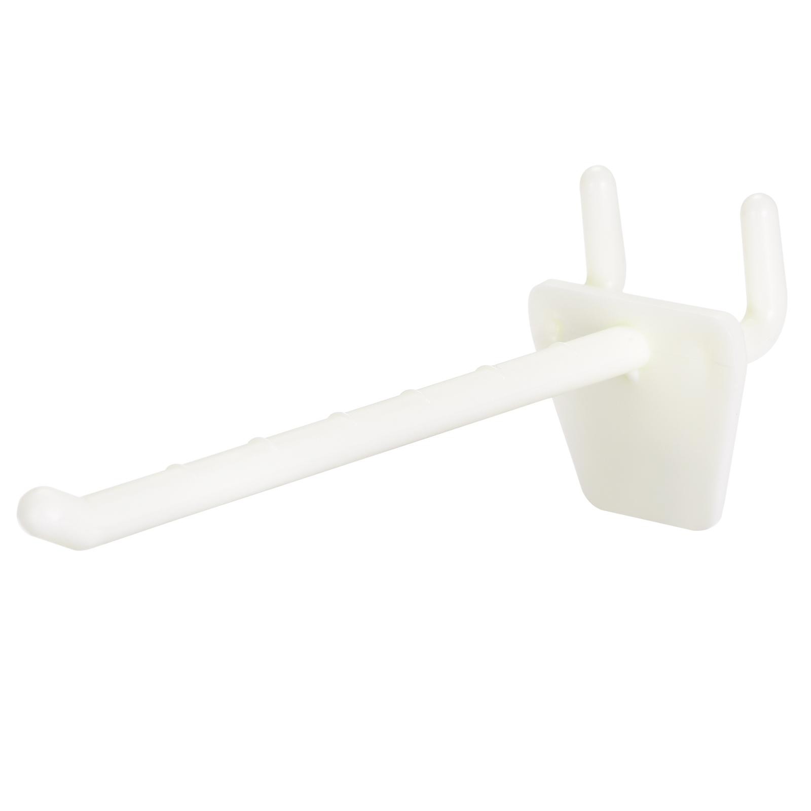 50Pcs Plastic Pegboard Hooks 4 Inch Fits 1/4 Inch Holes Pegboards