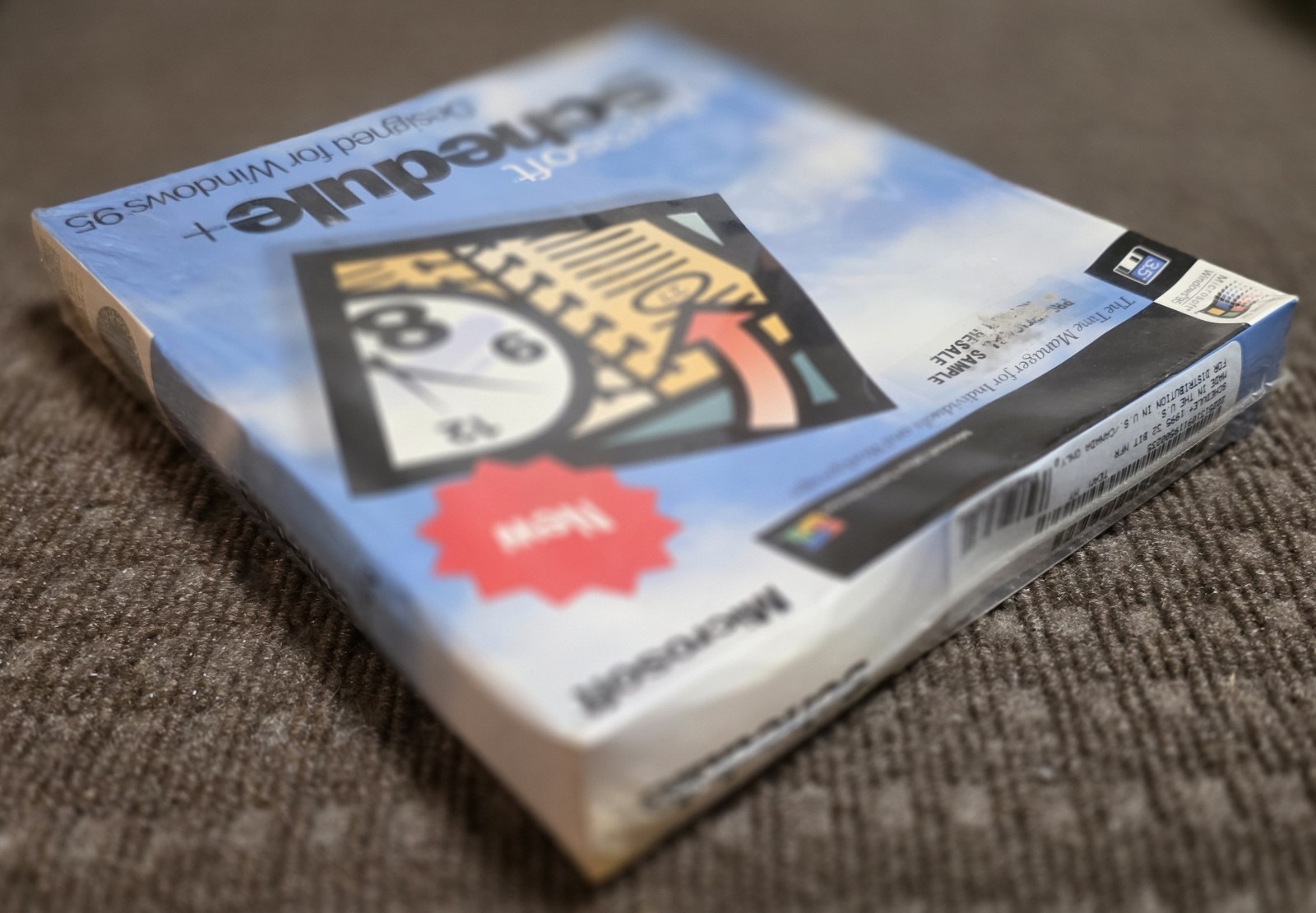 Microsoft Schedule + Plus ~ Designed For Windows 95 ~ New Sealed 3.5 Inch Floppy