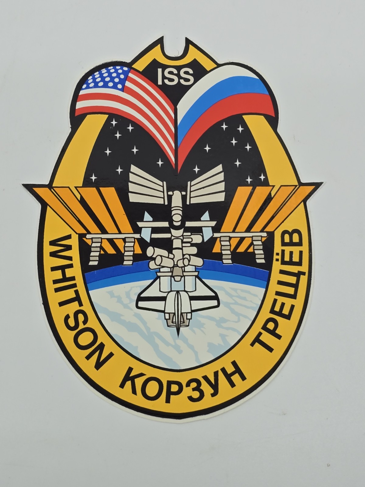 NASA ISS International Space Station Expedition 5 STICKER Original VTG 2002