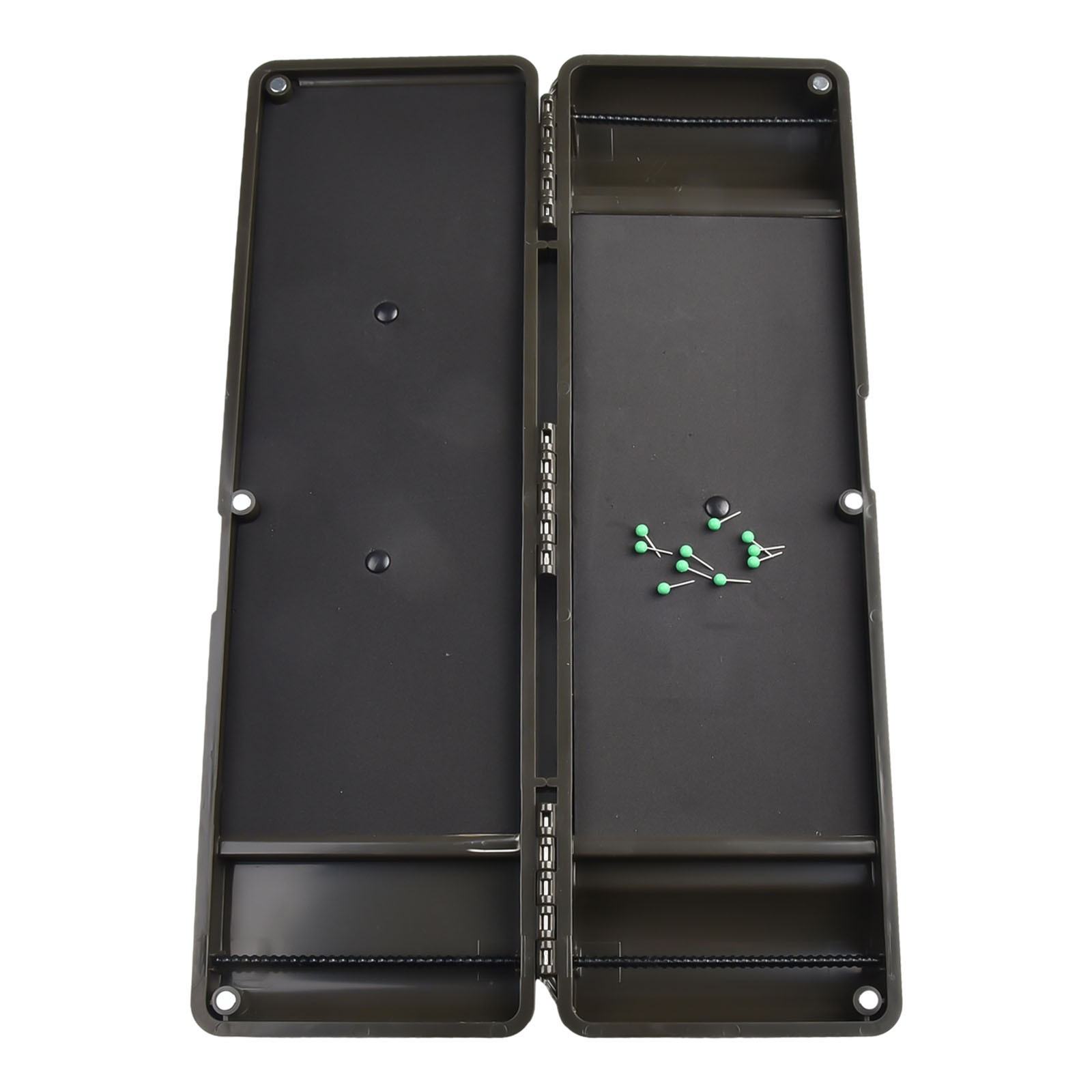 2023 New 1pc Fishing Line Box Cable Box 34.5*11*3.5cm About 379g Dark Army Green