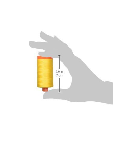 Mako Cotton Thread Solid 50wt 1422yds Yellow