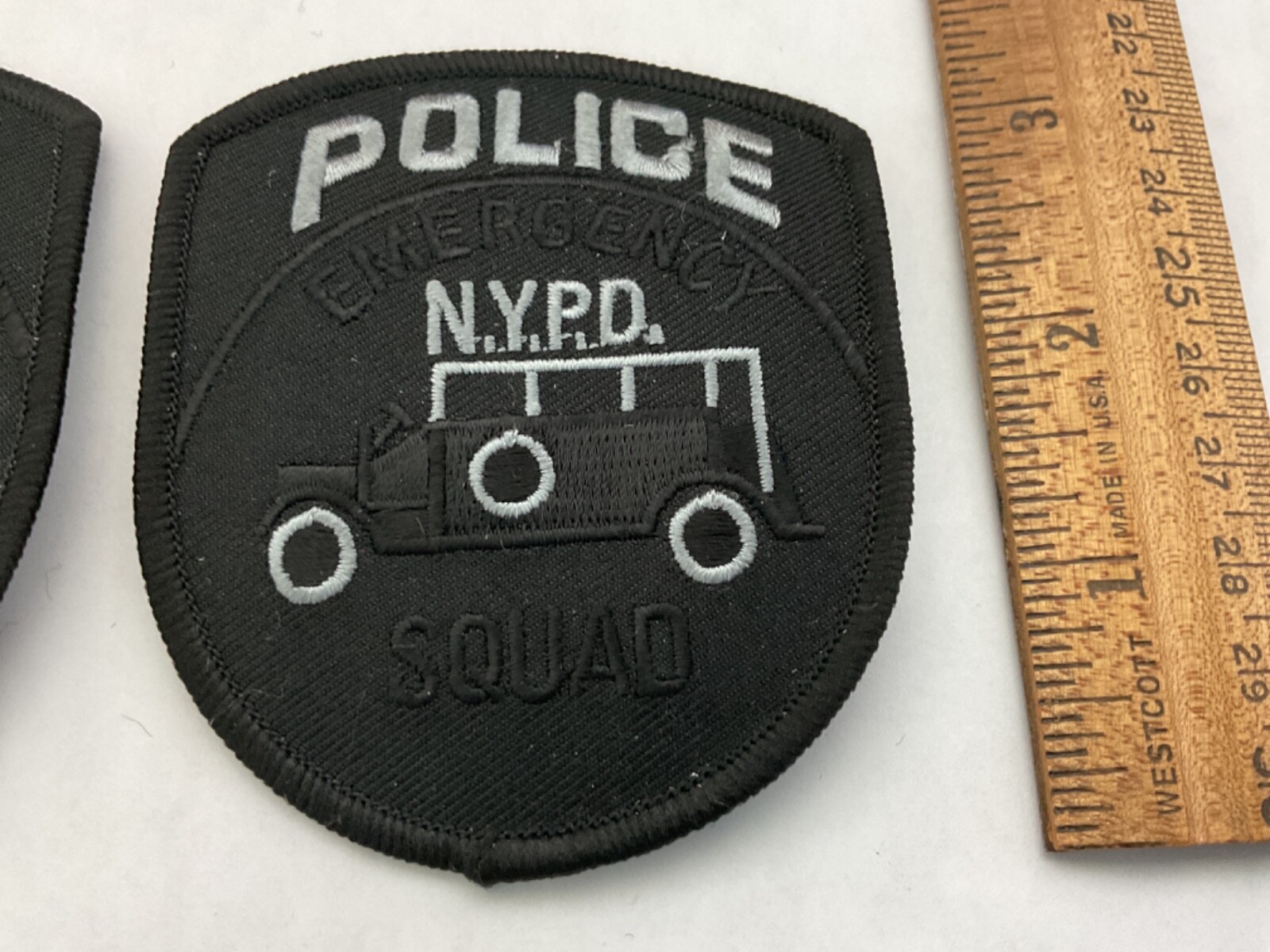 NYPD Police Emergency Squad Subdued collectable patch set full size new