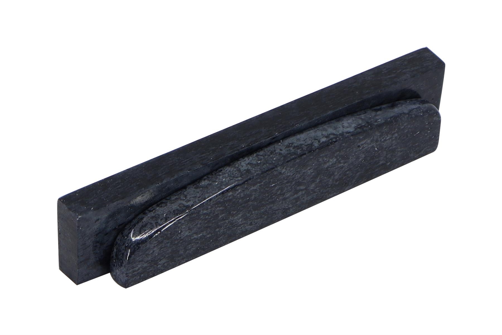 Bone Nut Blanks - Dyed Black - 2" x .4" x .14" - 10 pack