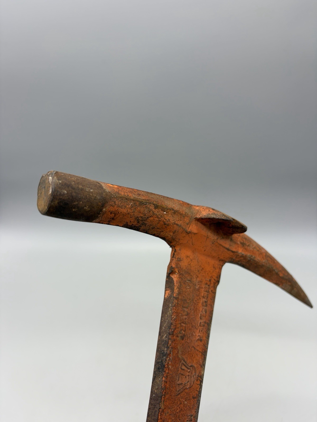 Antique Belden Machine Co. "Slate Roofing Hammer" W/ Leather Stack Handle