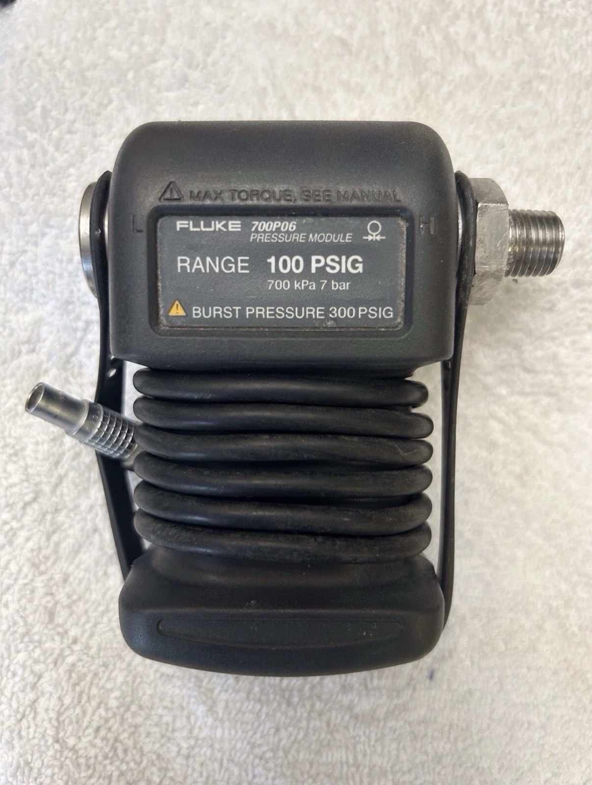 Fluke 700P06 Pressure Module 100 PSIG Pressure Range Test Module