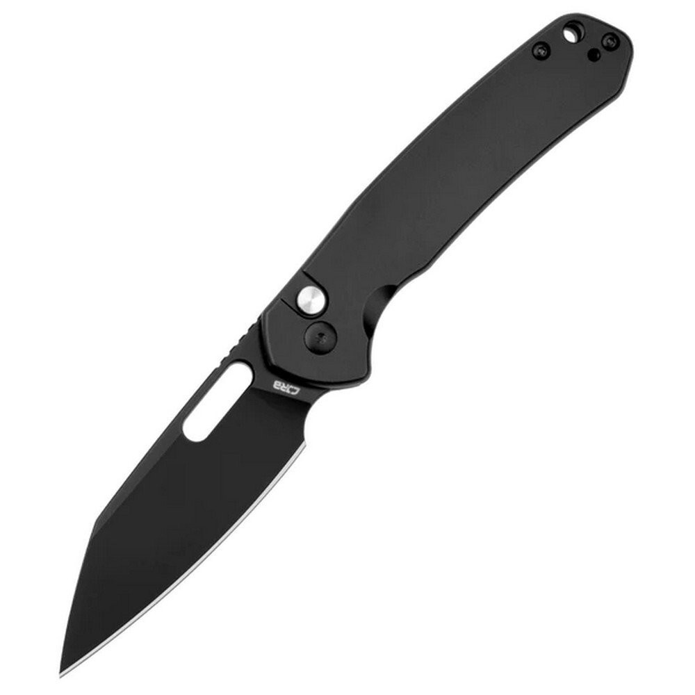 CJRB Pyrite Wharncliffe Powder Steel Blade Steel Handle Folding Knife J1925A-BST