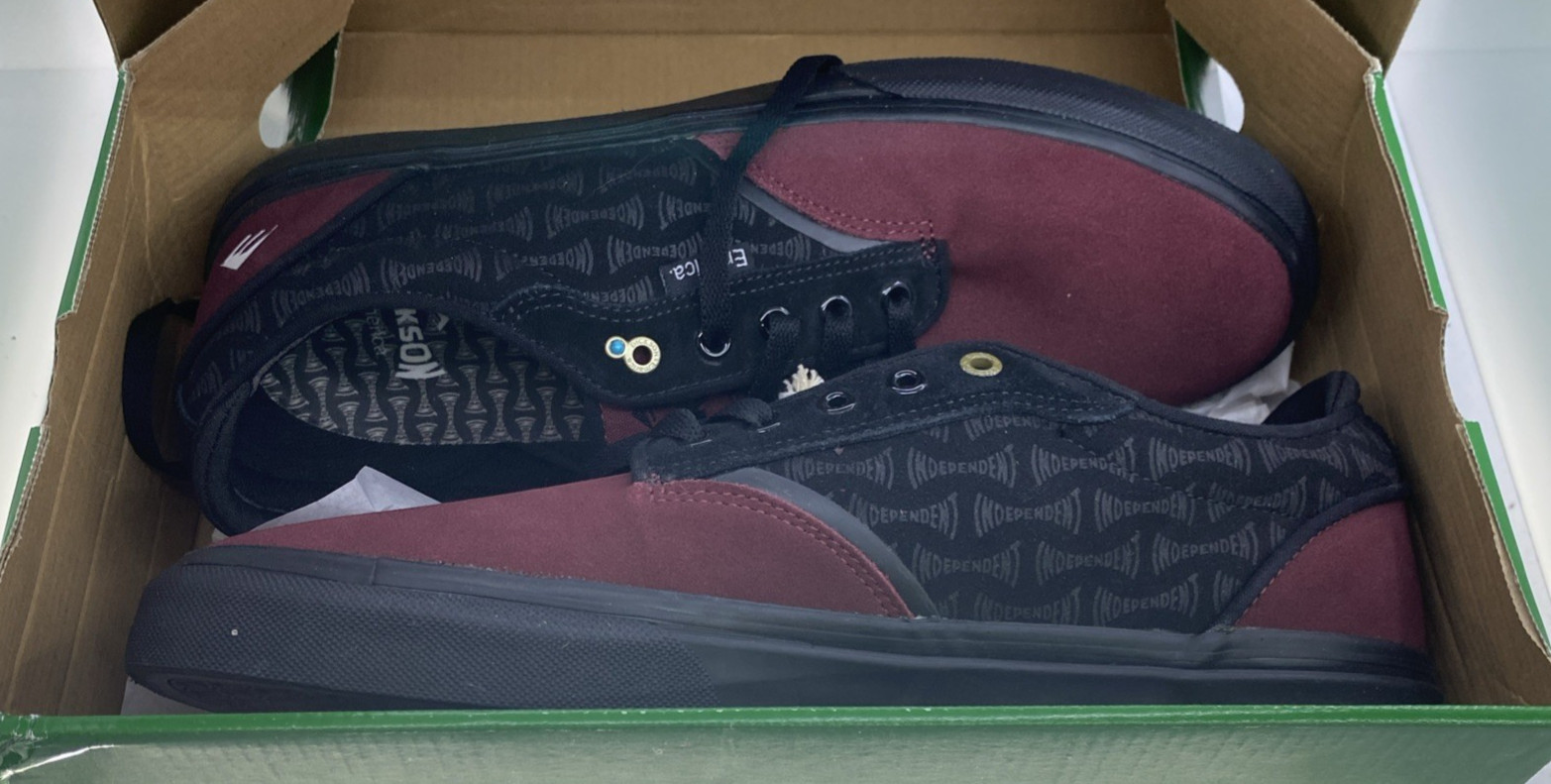 Emerica Skateboard Shoes Dickson X Independent Red/Black Size 12 6107000258-603