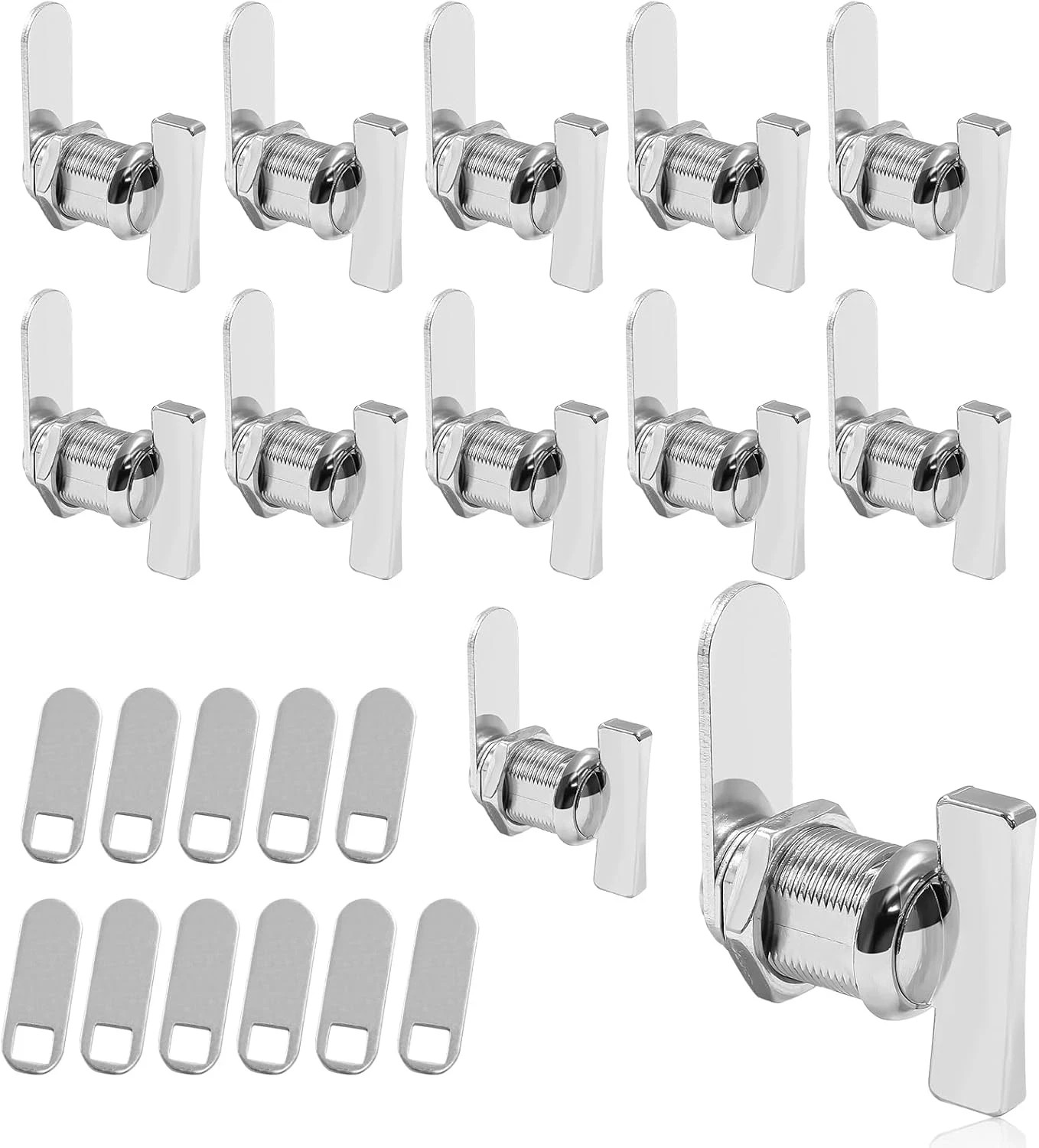 12 Pcs Cam Lock Thumb Operated Cabinet 7/8" Non-Locking Compartment for RV Door