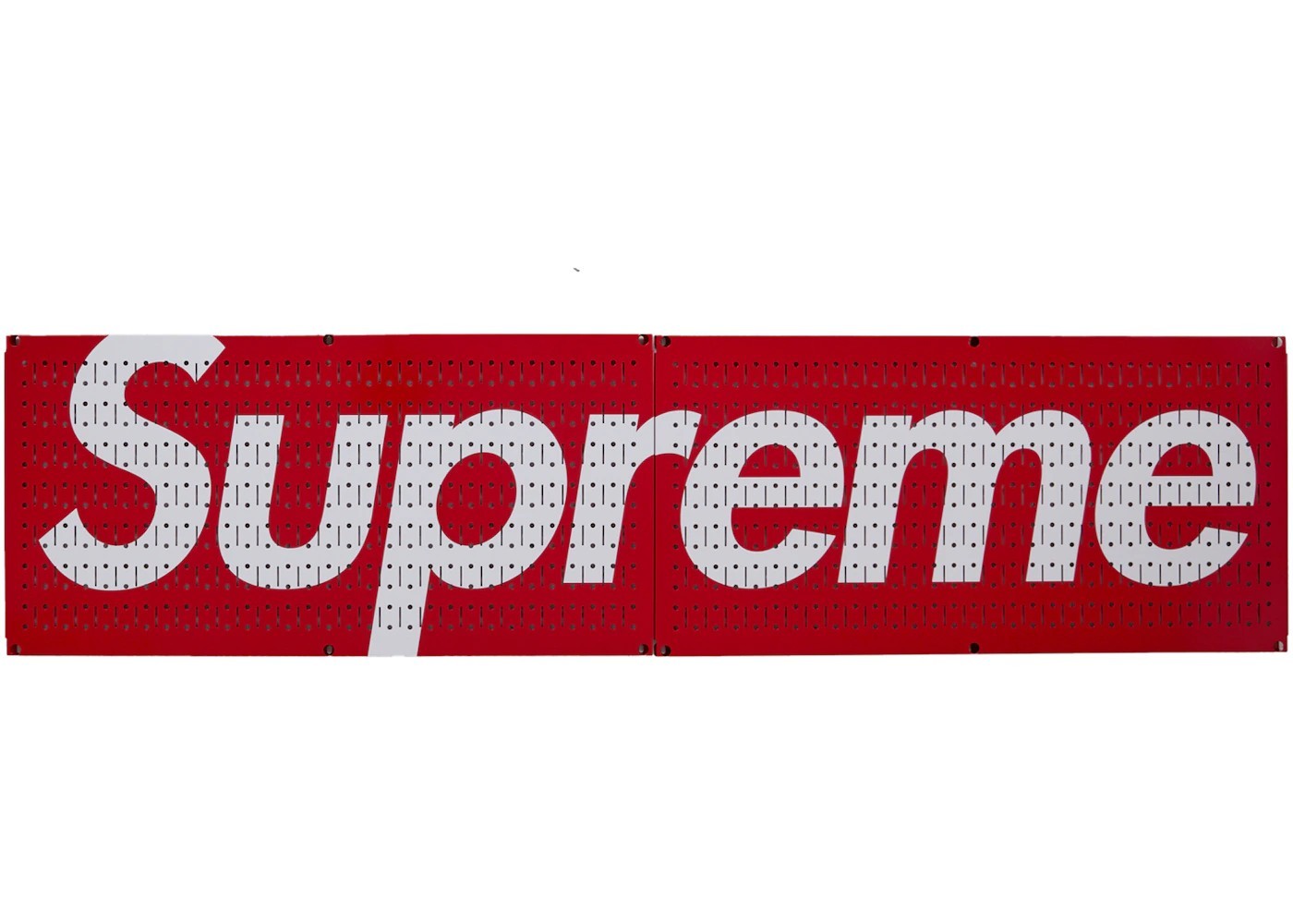 Supreme x Wall Control Pegboard Panel (Set of 2) Red SS26 NEW - SHIPS FAST