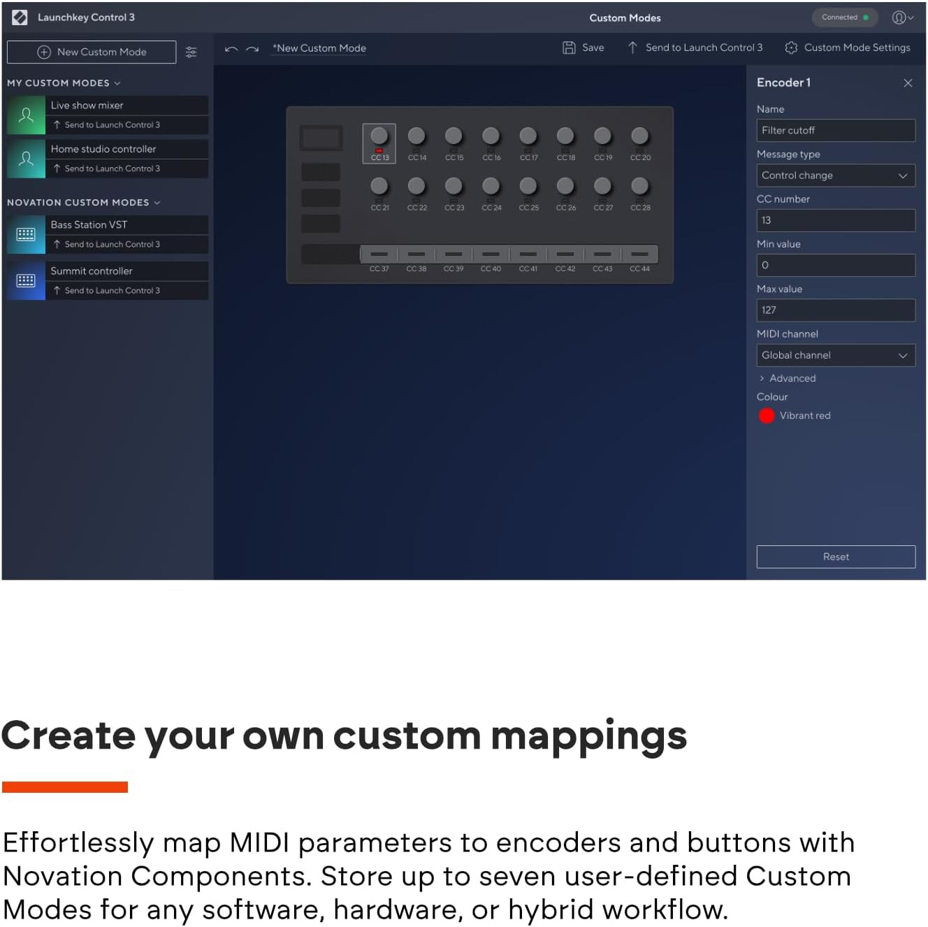 Launch Control 3 – USB Powered, MIDI Control Surface for DAW and Hardware Integr