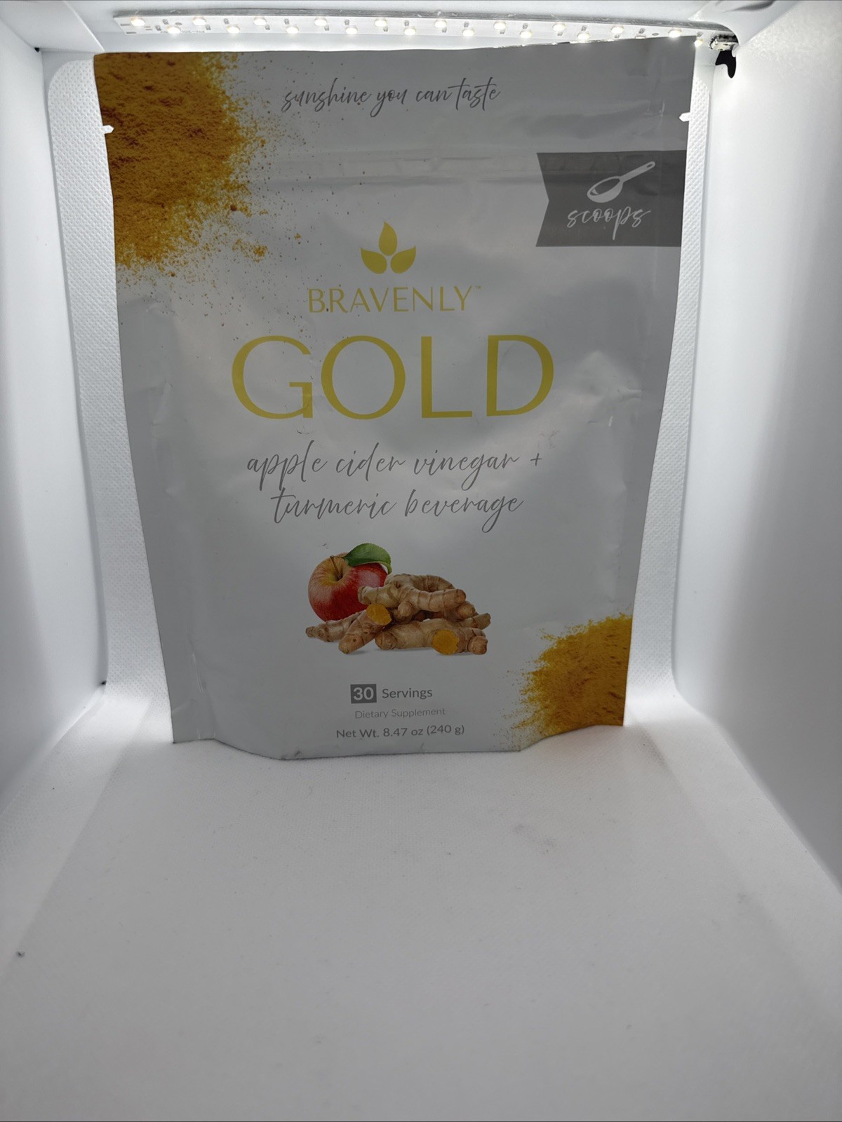 Bravenly Global Gold 30 Servings Turmeric Sticks inflammation - New&Sealed ! ⚡