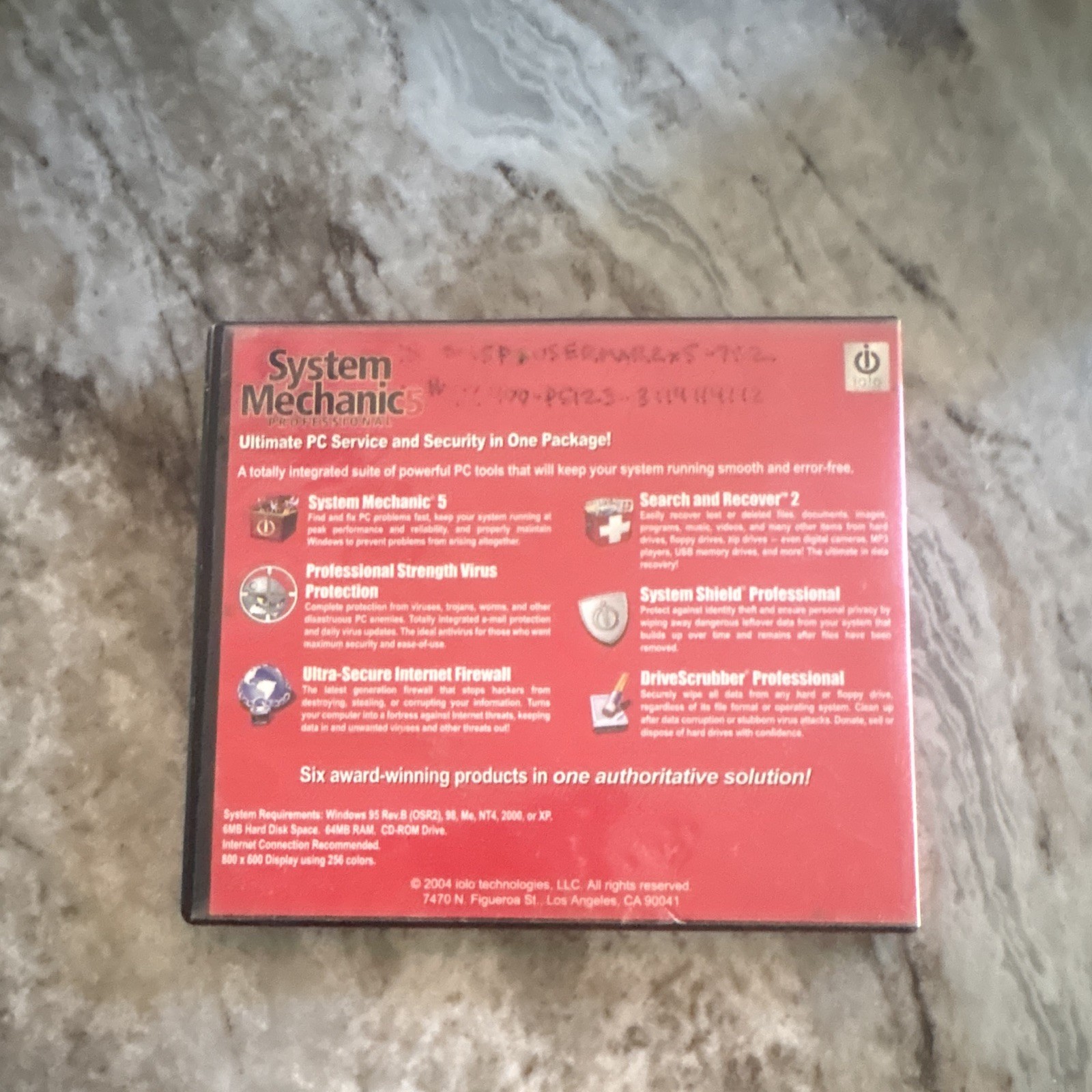 iolo System Mechanic 5 Professional PC Utility Software CD for Windows 98-2000