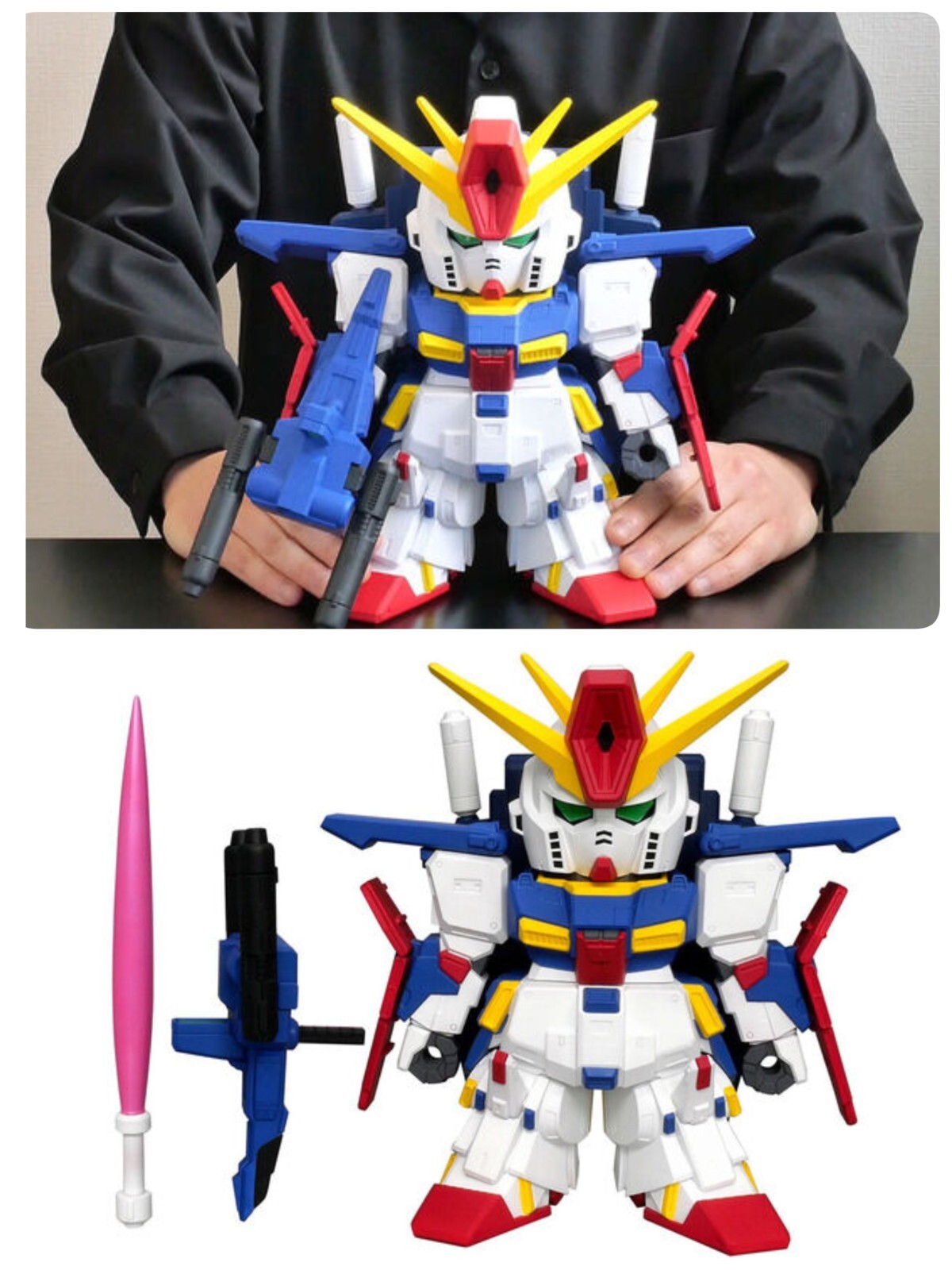 Jumbo Soft Vinyl Figure SD MSZ-010 ZZ Gundam -SD Gundam- BANDAI
