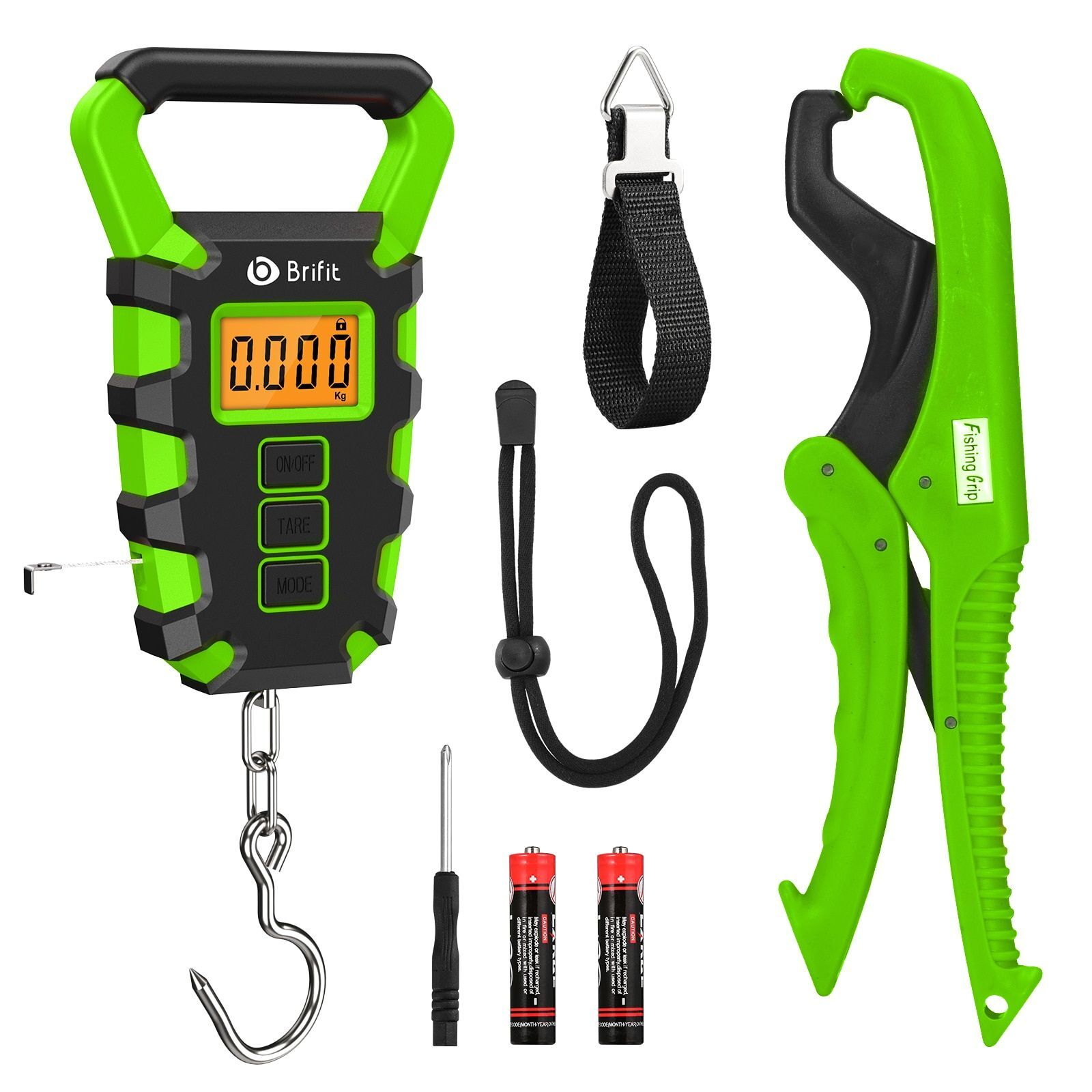 Digital Fishing Scale Fish Grip Ruler Waterproof Weighing Hanging Scale 50Kg/10g