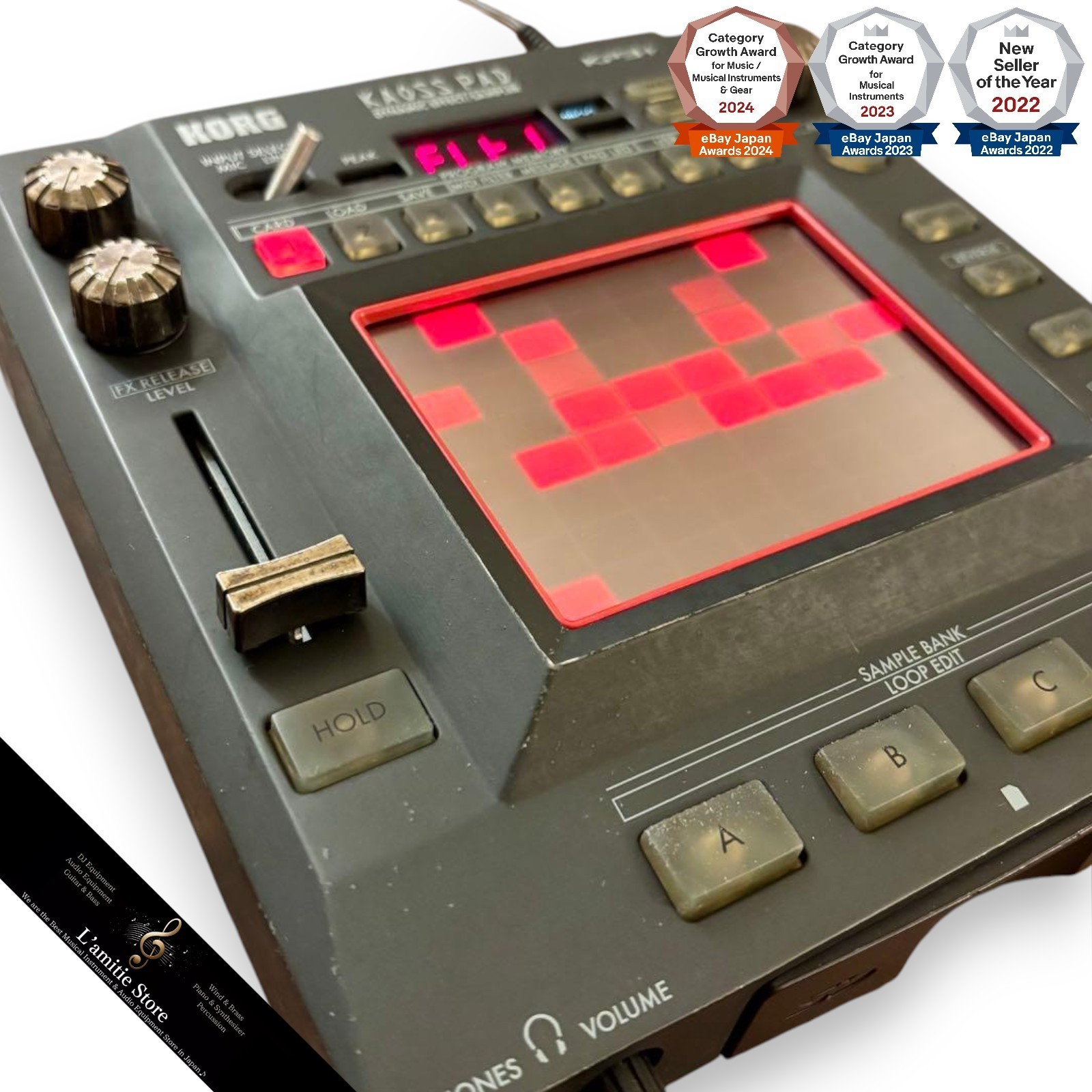 KORG KAOSS PAD KP3+ KP3 Plus Dynamic Effect Sampler DJ Touch Pad Multi Effecter