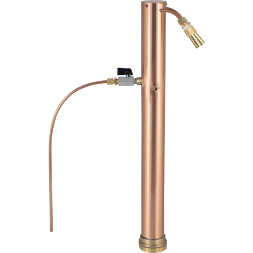 AlcoEngine Copper Reflux Still Top w/ Barb Connections - for Digiboil, BrewZilla