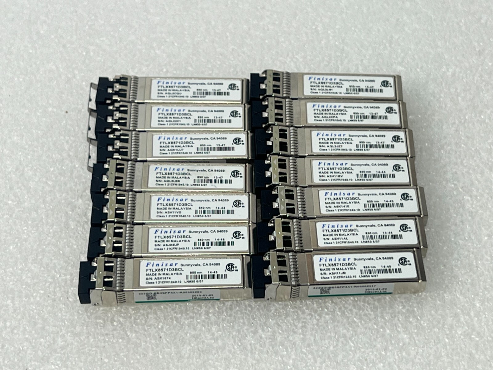 LOT OF 14 NEW Finisar FTLX8571D3BCL 850nm SFP+ Optical Trnscivr FREE SHIPPING 🚚
