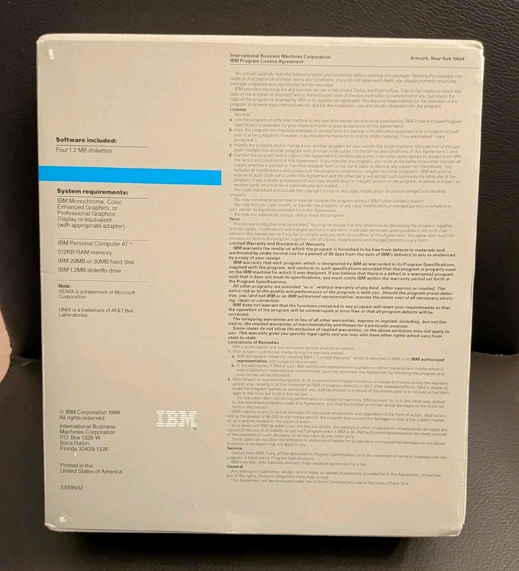 IBM Personal Computer XENIX Software Development System Ver 2.00 Starting Xenix