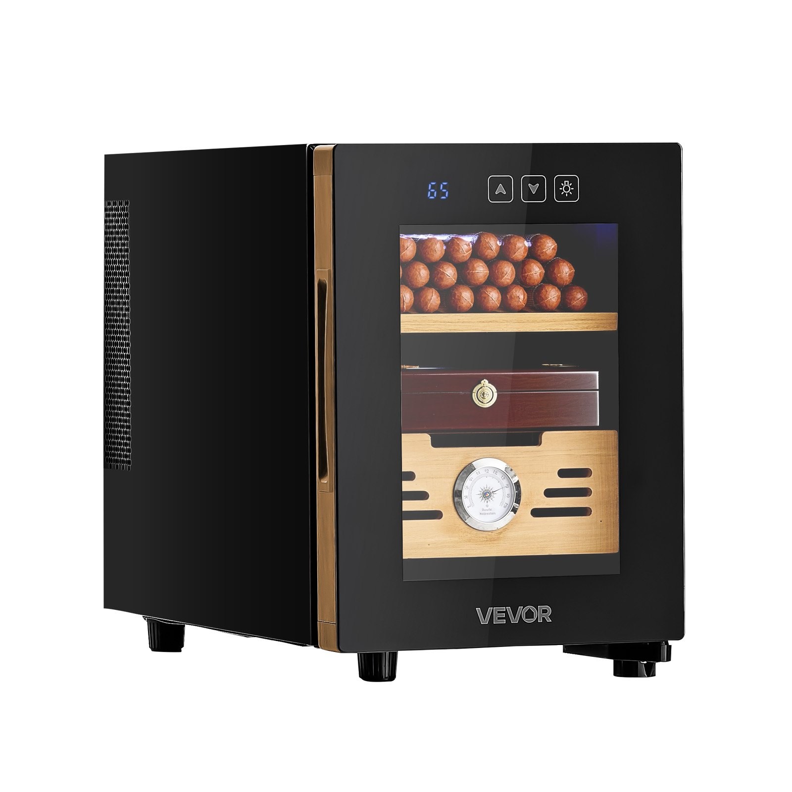 Electric Humidor, 16L, 100 Counts Electric Cigar Humidor Cabinet with Cooling Te
