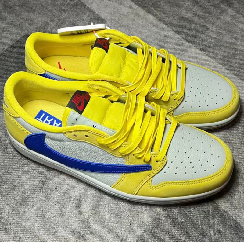 Travis Scott x Jordan Air Jordan 1 Canary Yellow Men's Size US 7-12