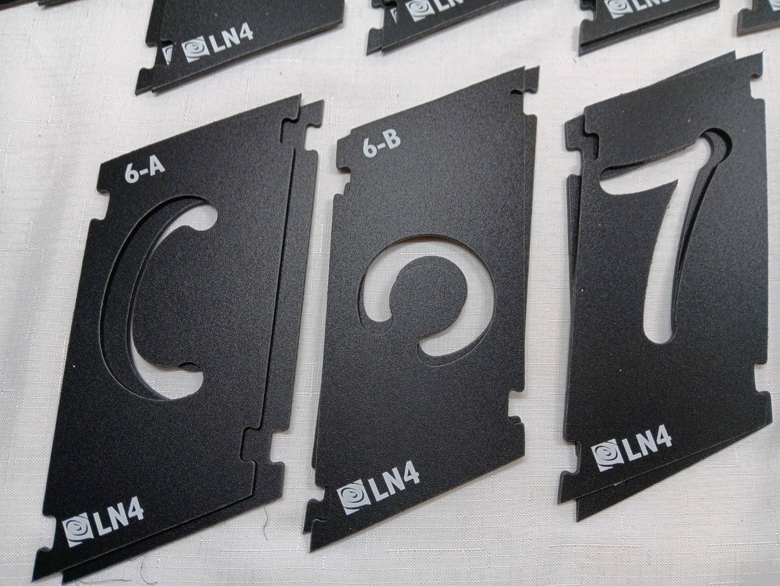 Rockler Interlock Signmaker’s Templates Script Font Number Kit