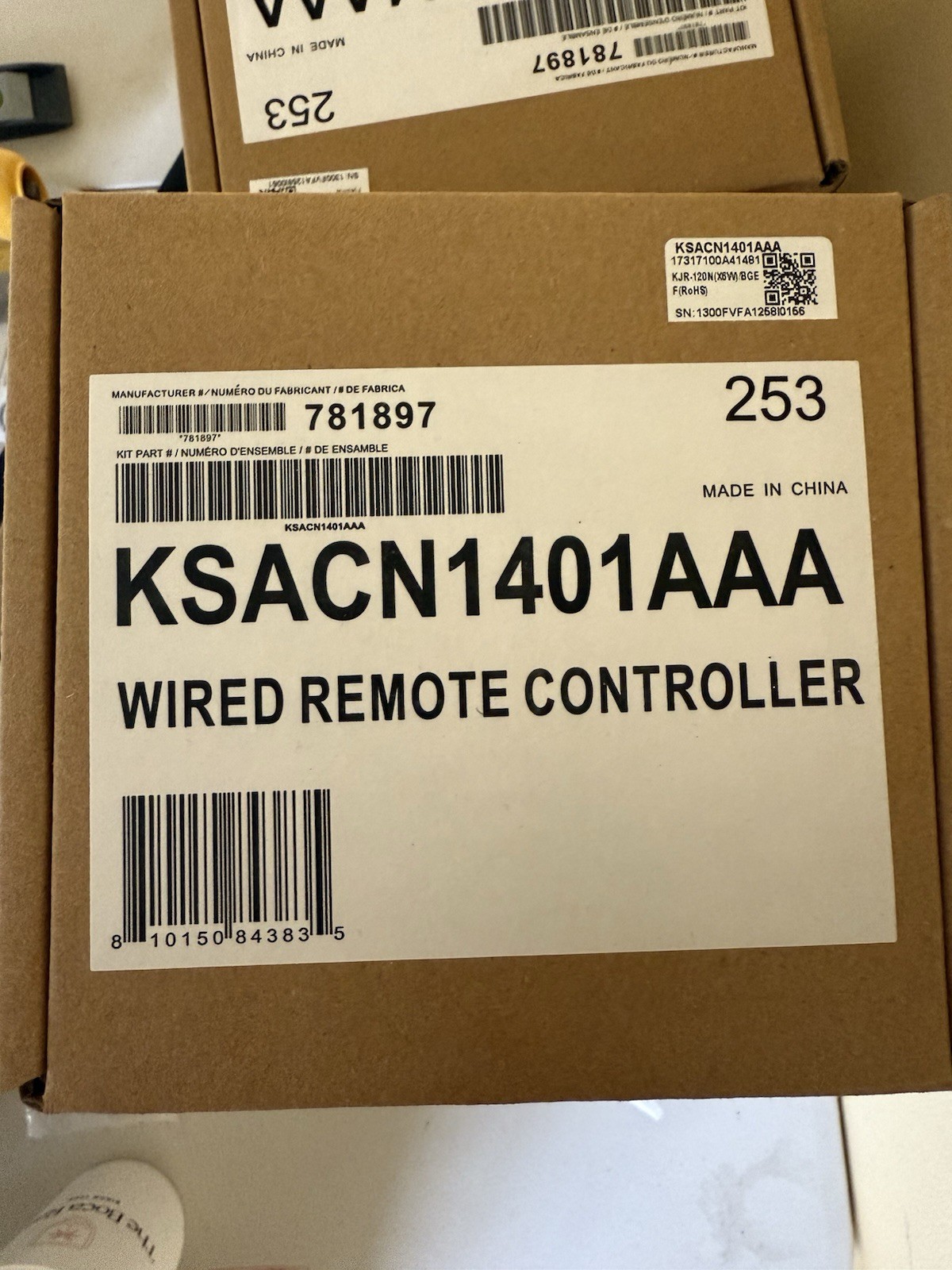 Wired Remote Controller Kit KSACN1401AAA, Part #781897, MPN KSACN1401AAA