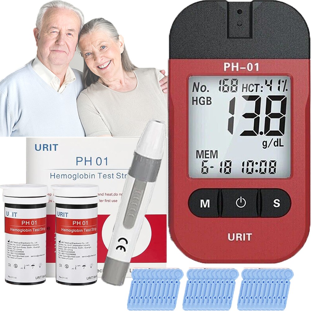 Portable Hemoglobin Meter At Home Anemia Blood Test Monitor Hb Testing System