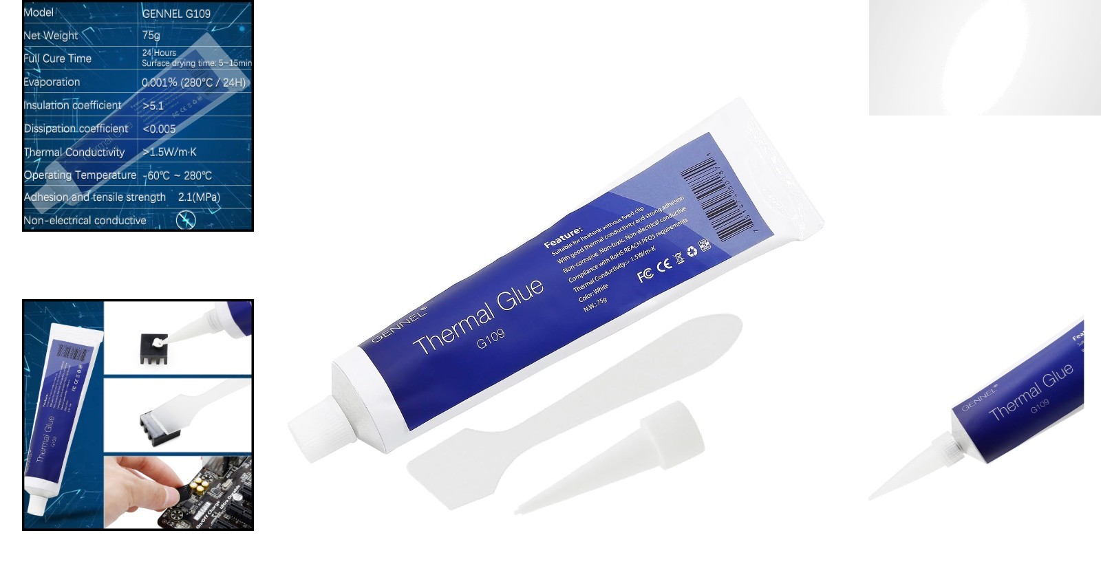 G109 75g Thermal Conductive Silicone Paste for Electronics and Heatsinks