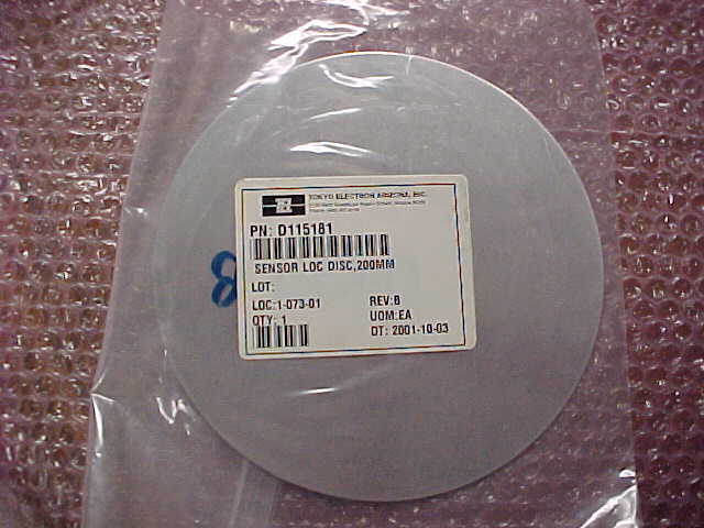 TEL / MRC SENSOR LOC DISC 200 MM, P/N D115181 REV B