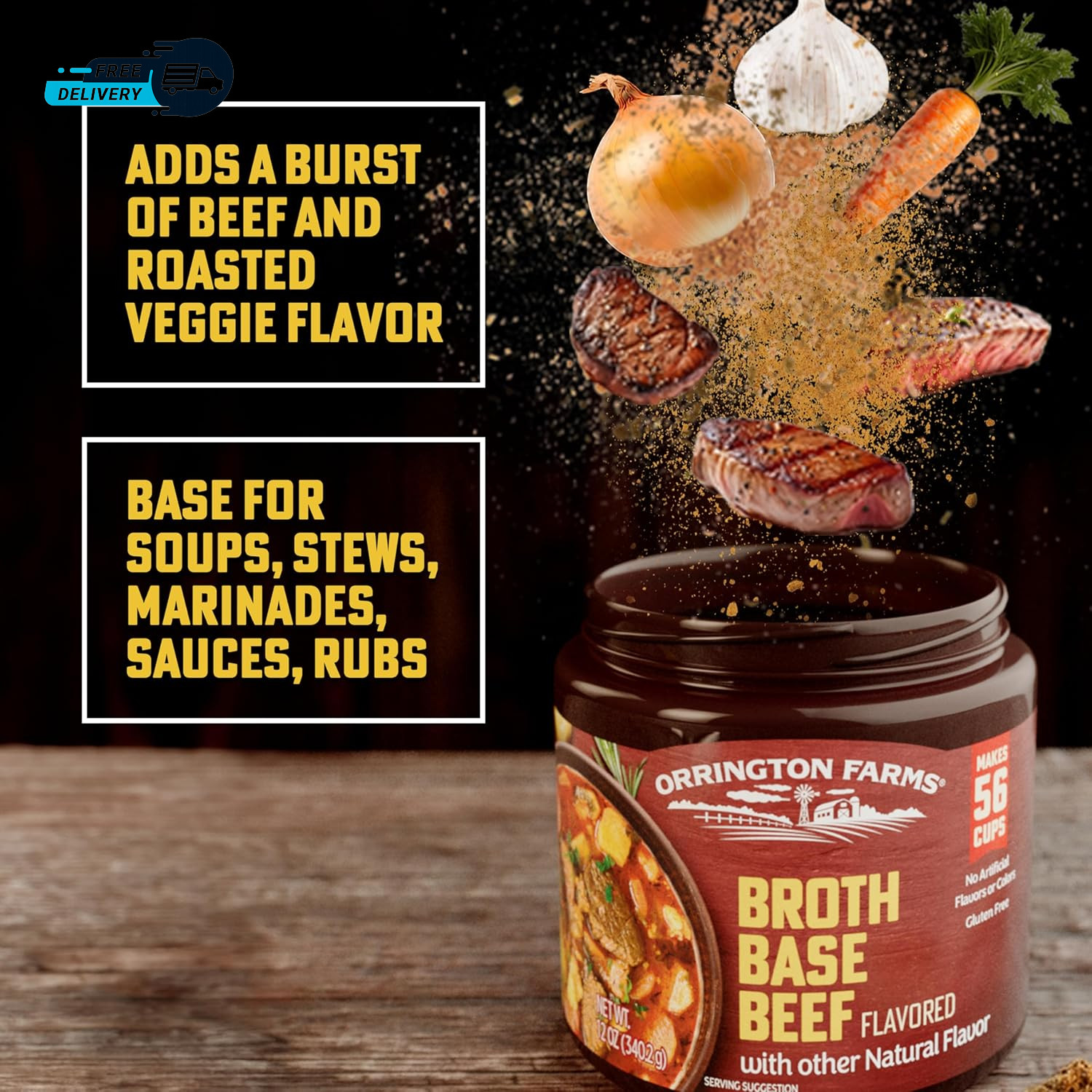 Beef Flavored Broth Base Granulated Beef Flavored Bouillon Versatile Usage