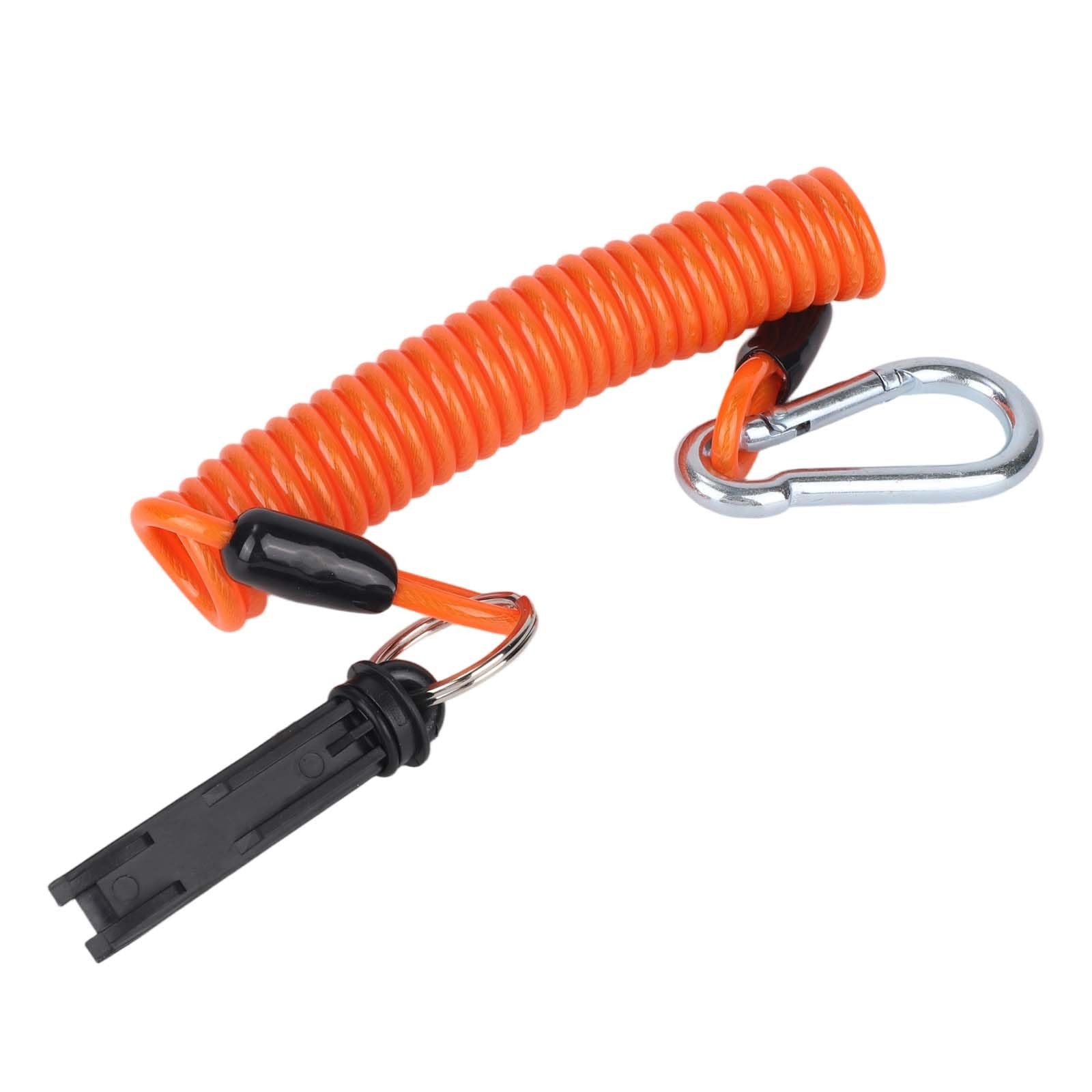 Trailer Brake Away Cable, 6ft High Rebound Spring Emergency Safety Cable Stra...