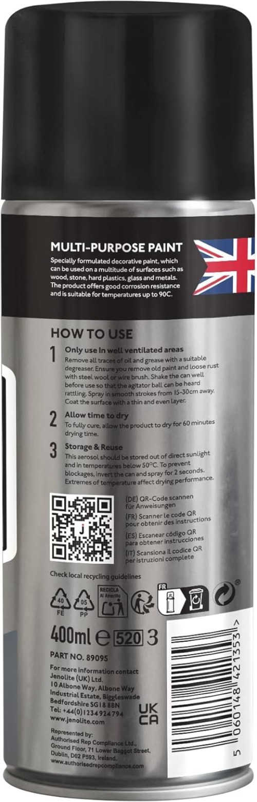 Chrome Spray Paint - Smooth Chrome Finish - Multi Surface Paint for Metal, Pl...