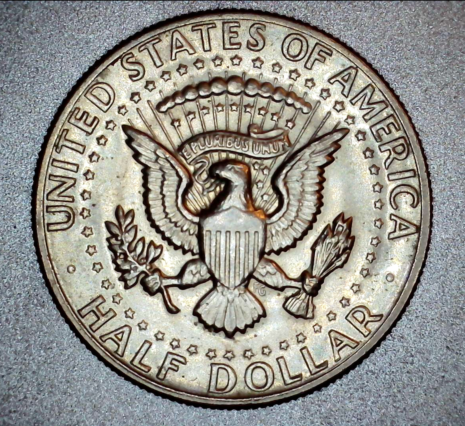 1971 D Kennedy Half Dollar Off Center Strike Error Coin