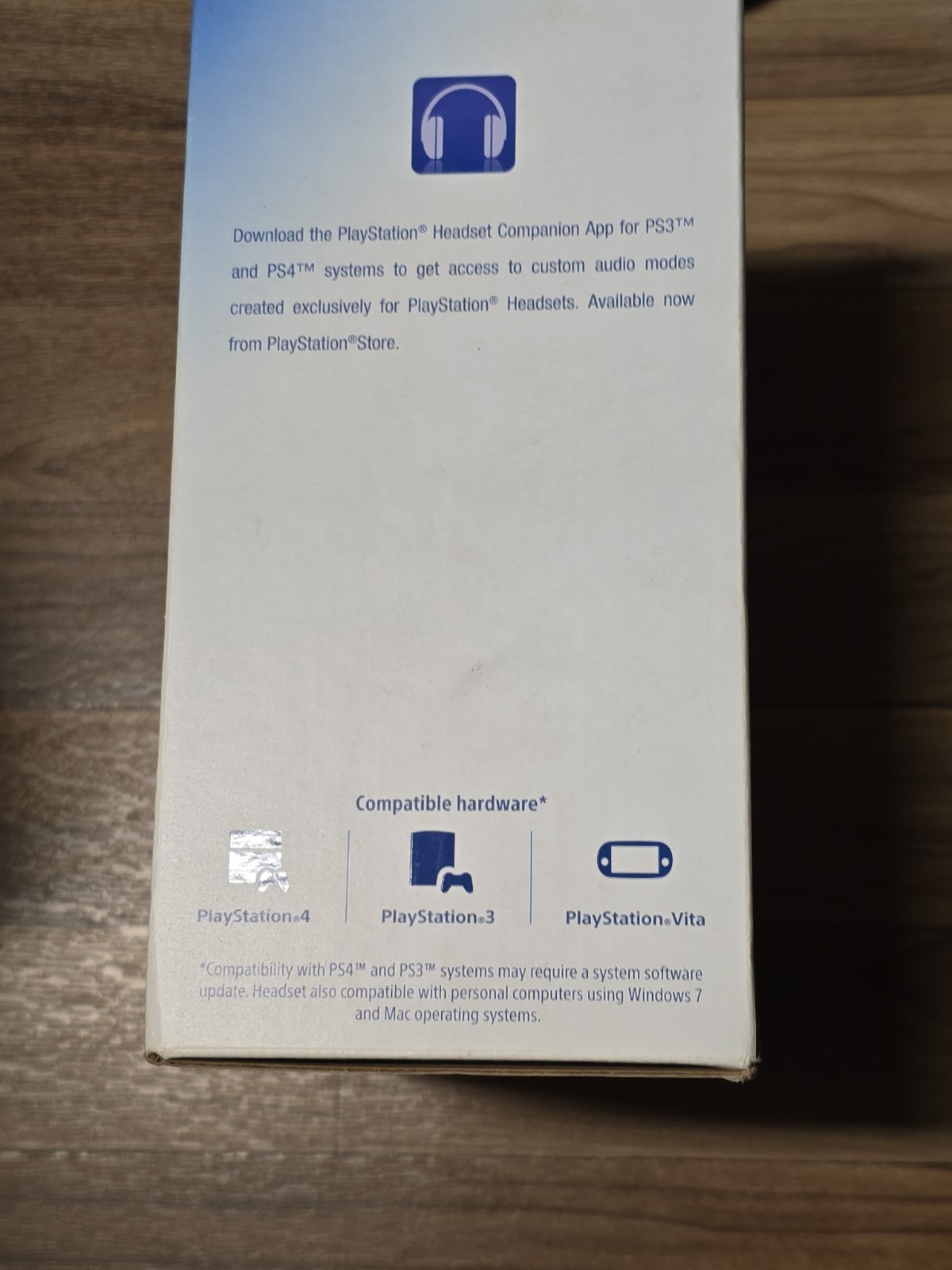PlayStation Silver Wired Stereo Headset - *In Original Box* -- As Is