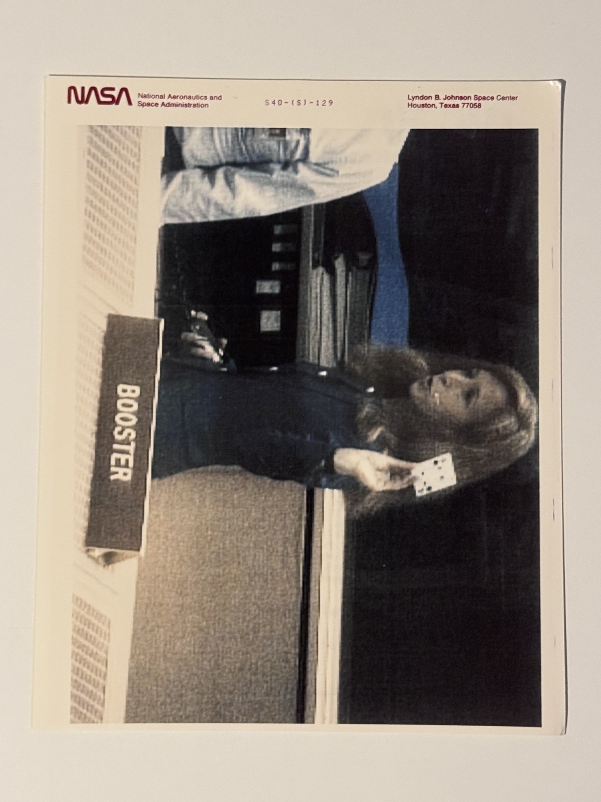 NASA STS-40 Astronaut James Voss Plays Cards In Orbiter Cabin Press Photo