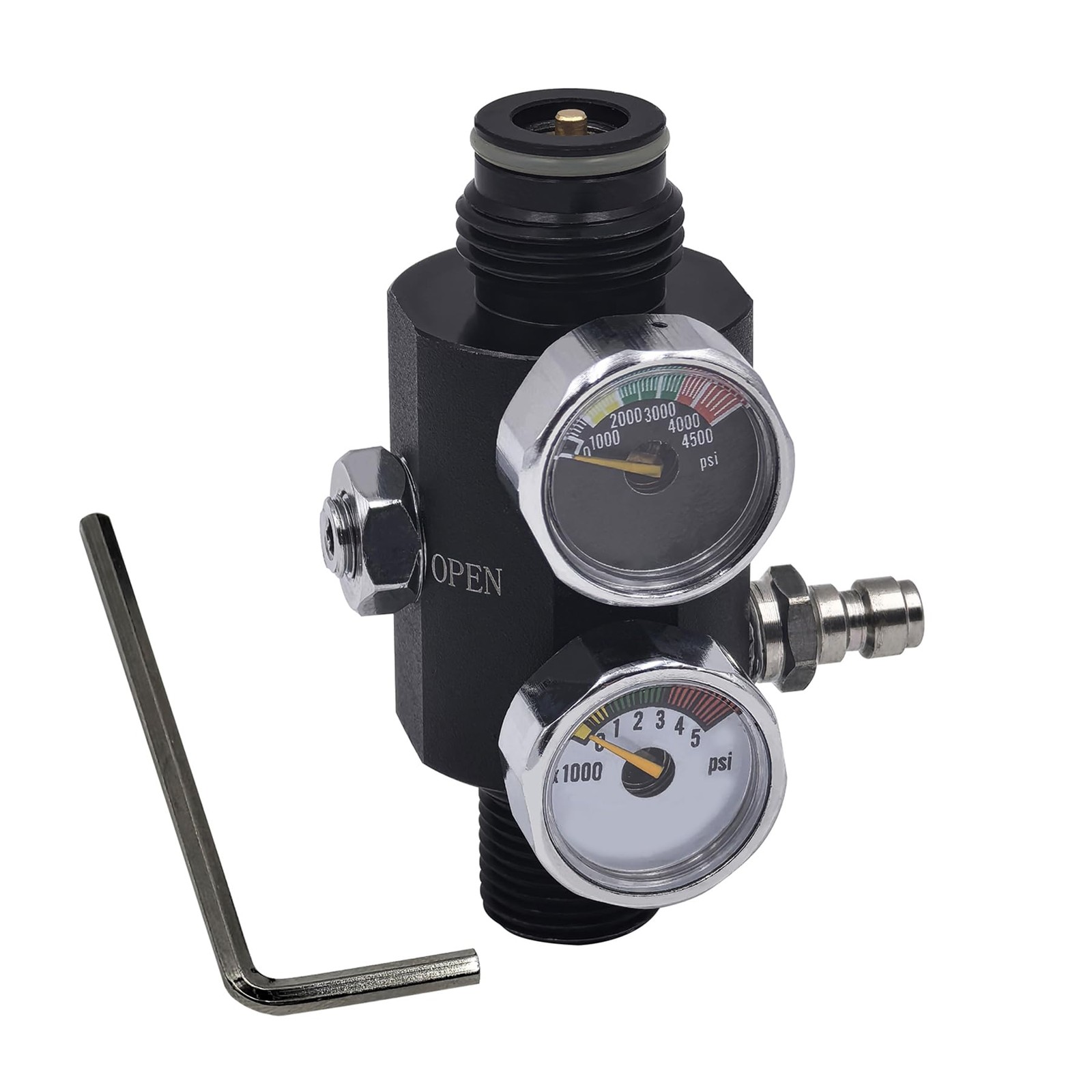 Aopkeo Adjustable 0.625 inches (inlet) - 0.5 (outlet), Black