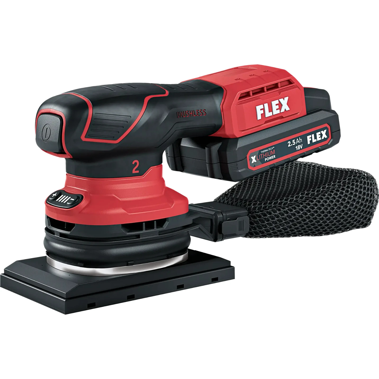 FLEX 1/3 Sheet Cordless Orbital Sander OSE 2-80 18 V Speed Control 532084
